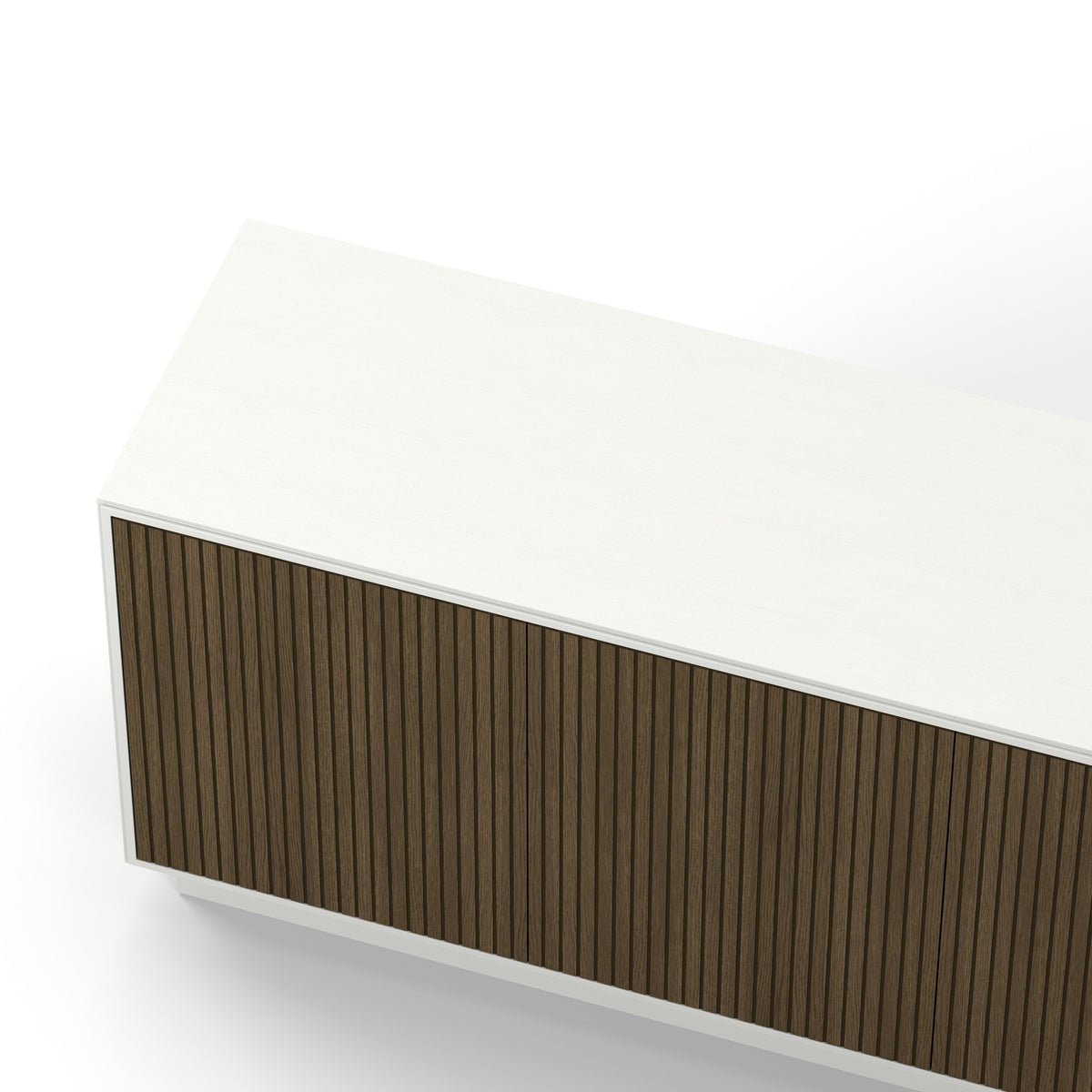 Englesson Skänkar White & Burned Walnut Line Burned Walnut Skänk 4 Dörrar 6604BW-DB #Variant_White & Burned Walnut