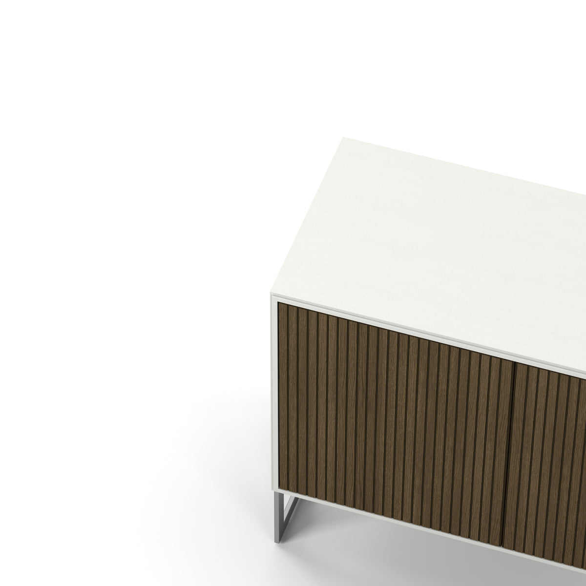 Englesson Skänkar White & Burned Walnut Line Burned Walnut Skänk 2 Dörrar 6810BW-DB #Variant_White & Burned Walnut