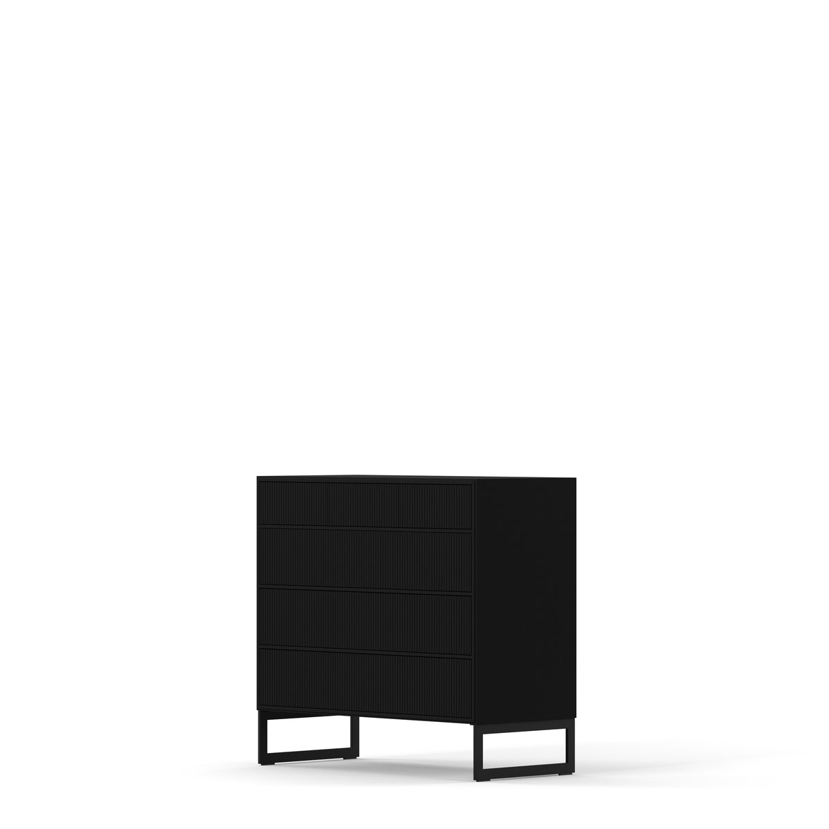 Englesson Byrå White Line Byrå 3+3 Lådor Hög 6724B #Variant_Black