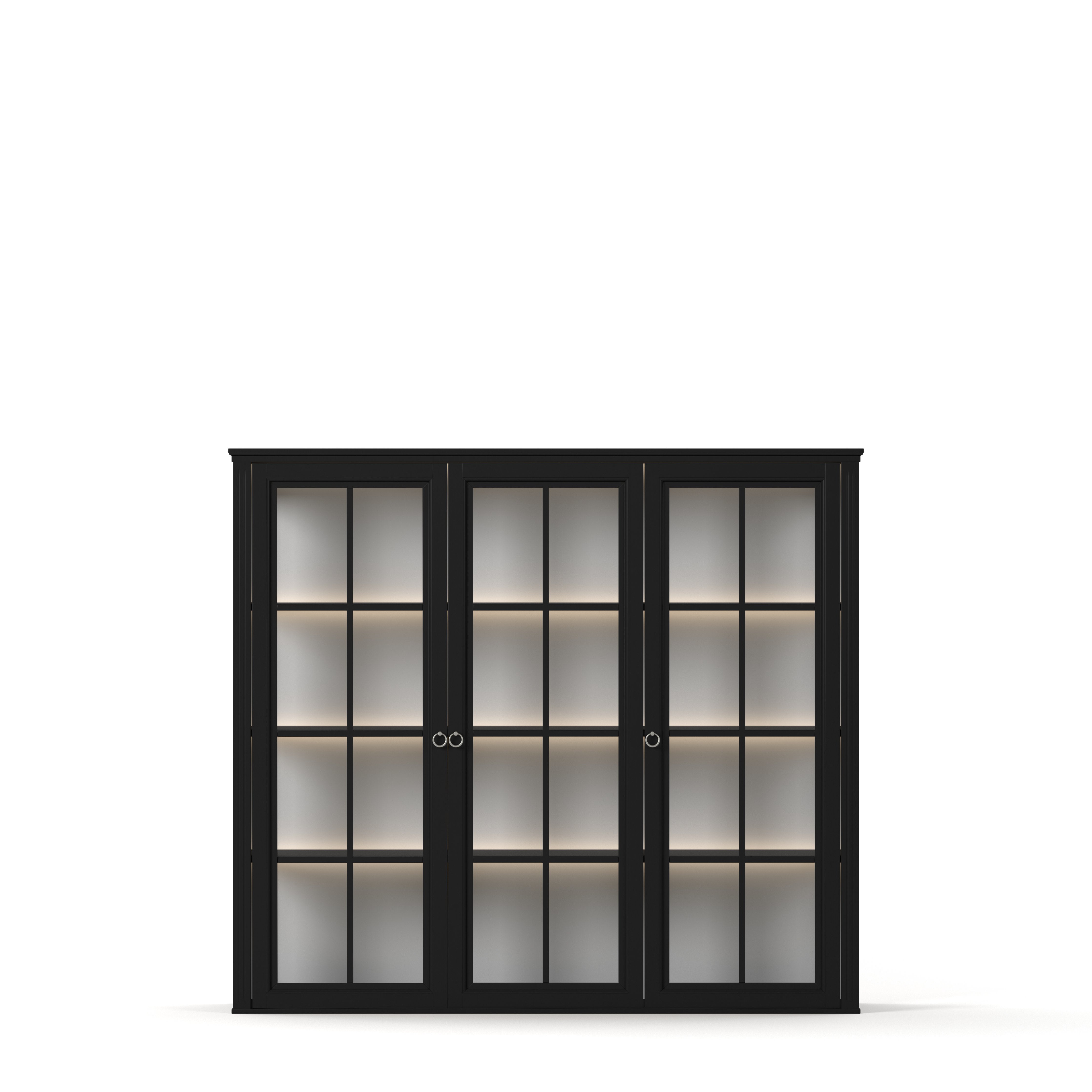 Stockholm 2.0 Upper cabinet Showcase 3 Doors