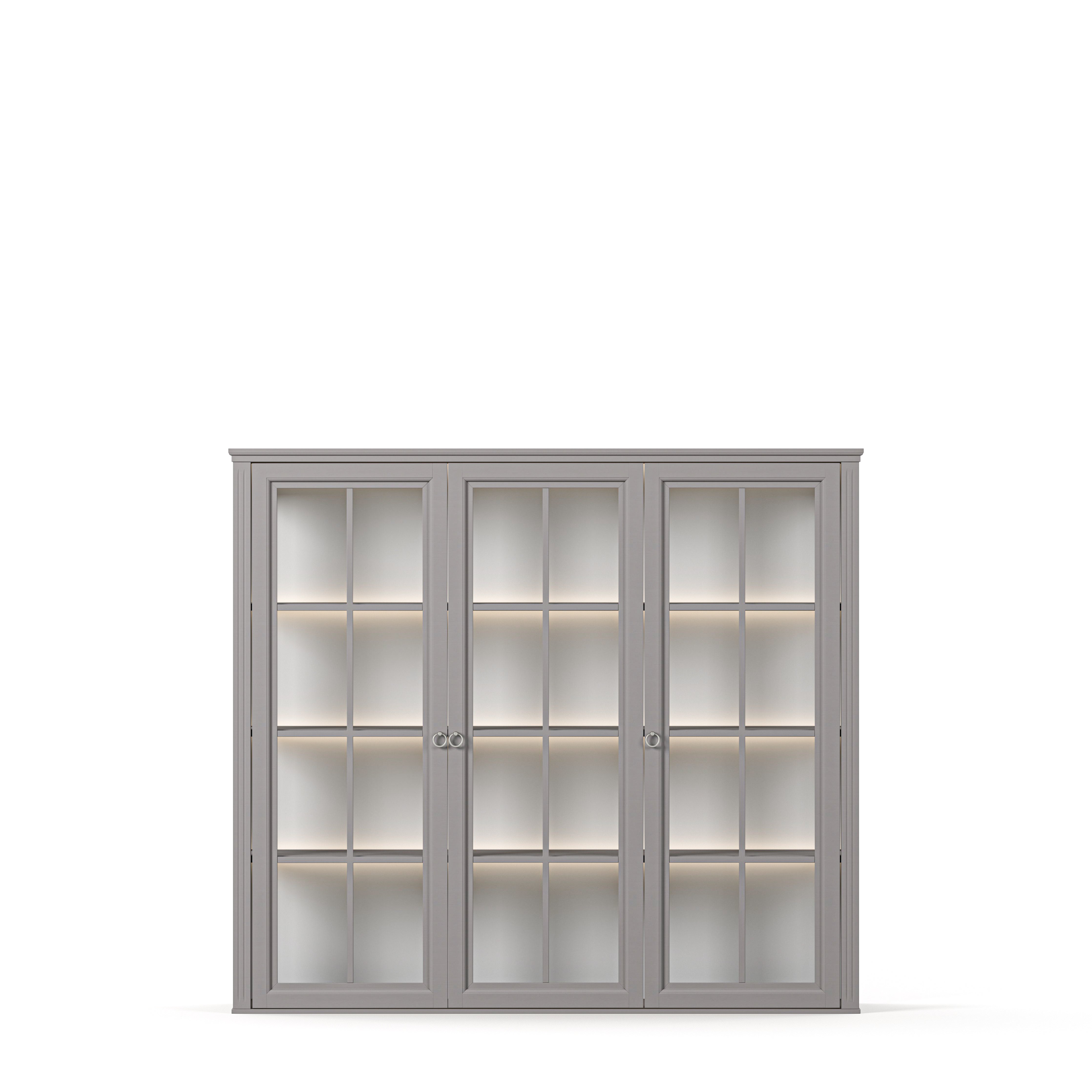 Stockholm 2.0 Upper cabinet Showcase 3 Doors