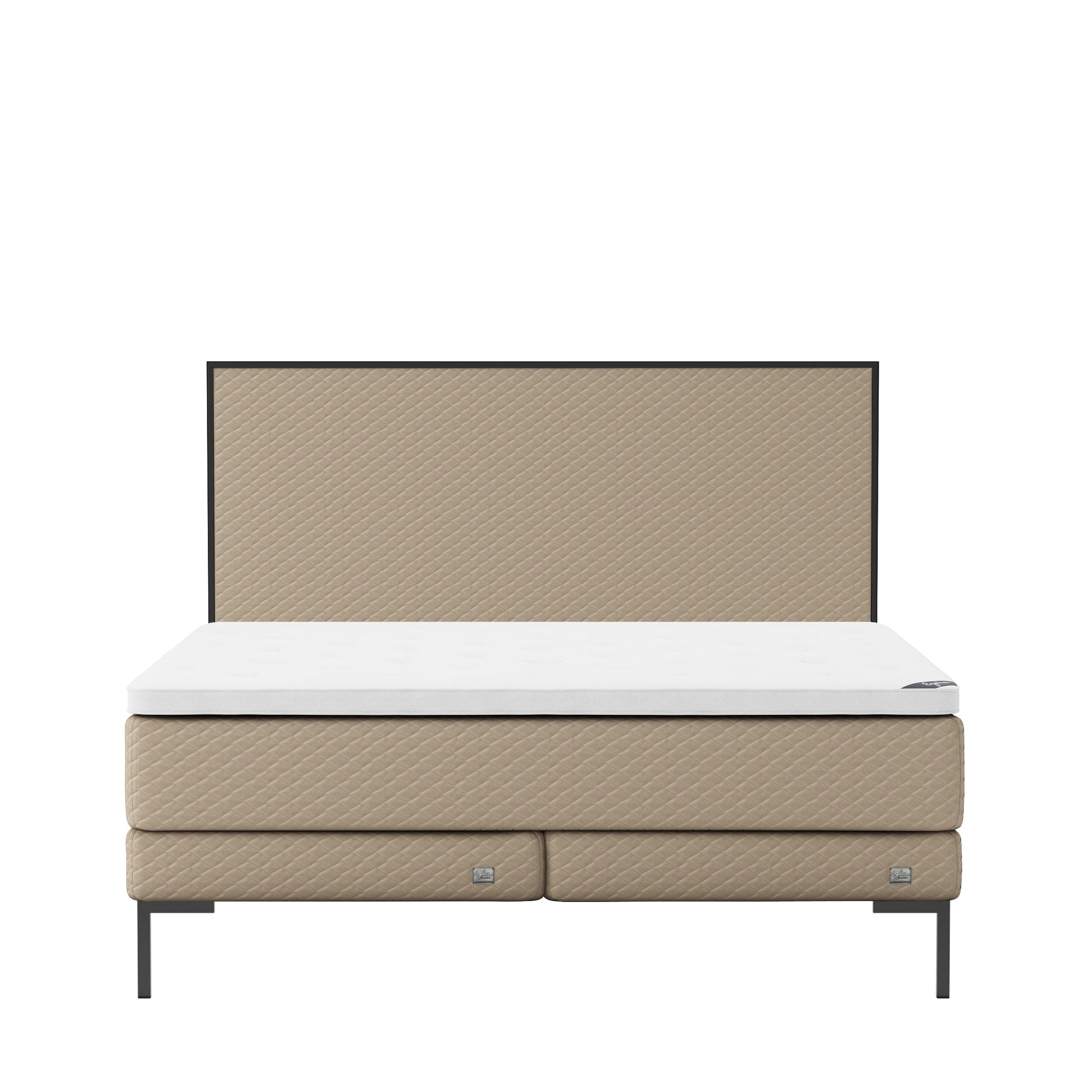 Englesson Beds Kontinentalsäng Almond / 160 x 200 Superior Kontinental Low Frame SL160MF20 #Variant_Almond