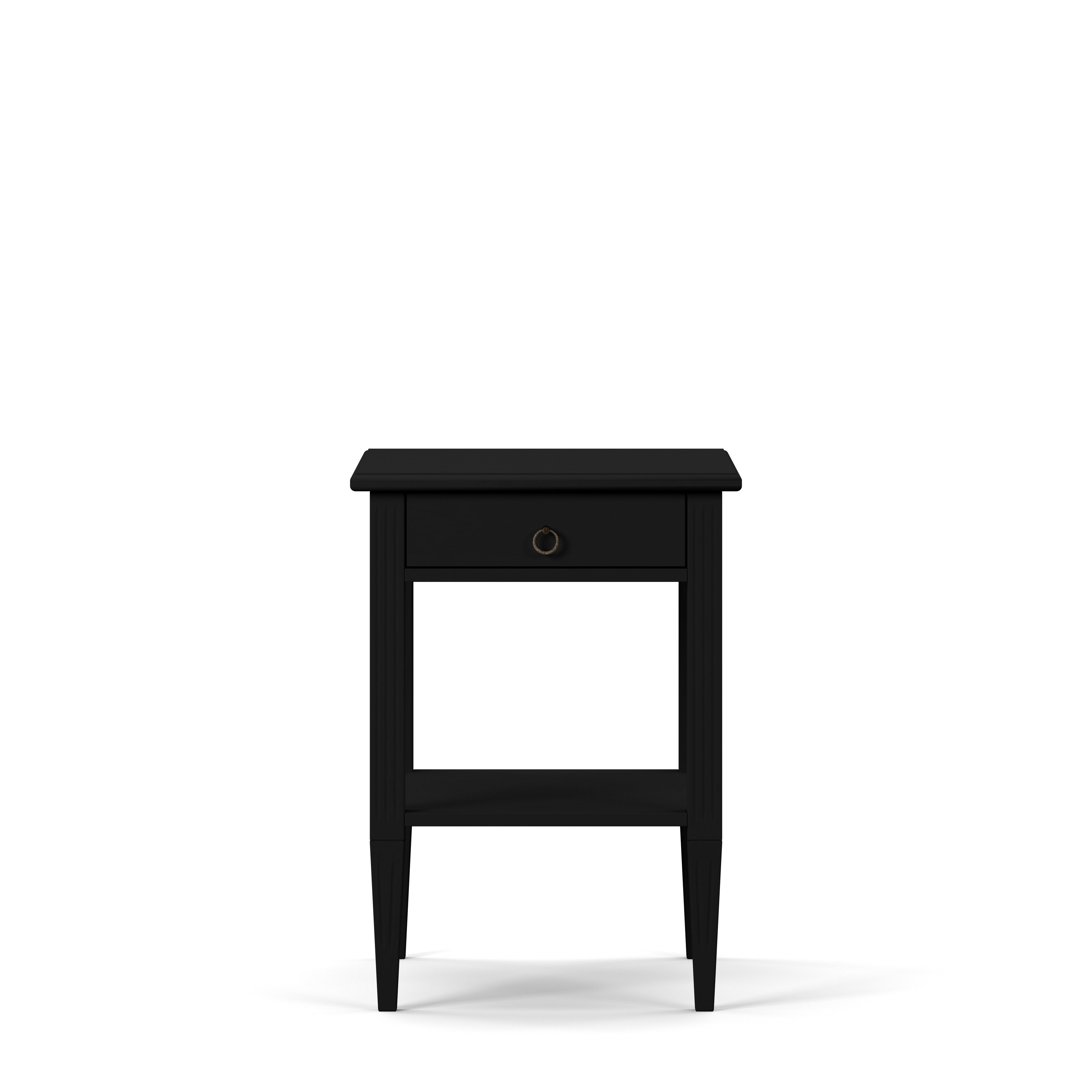 Englesson Beds Black Stockholm Sängbord Large 528B #Variant_Black