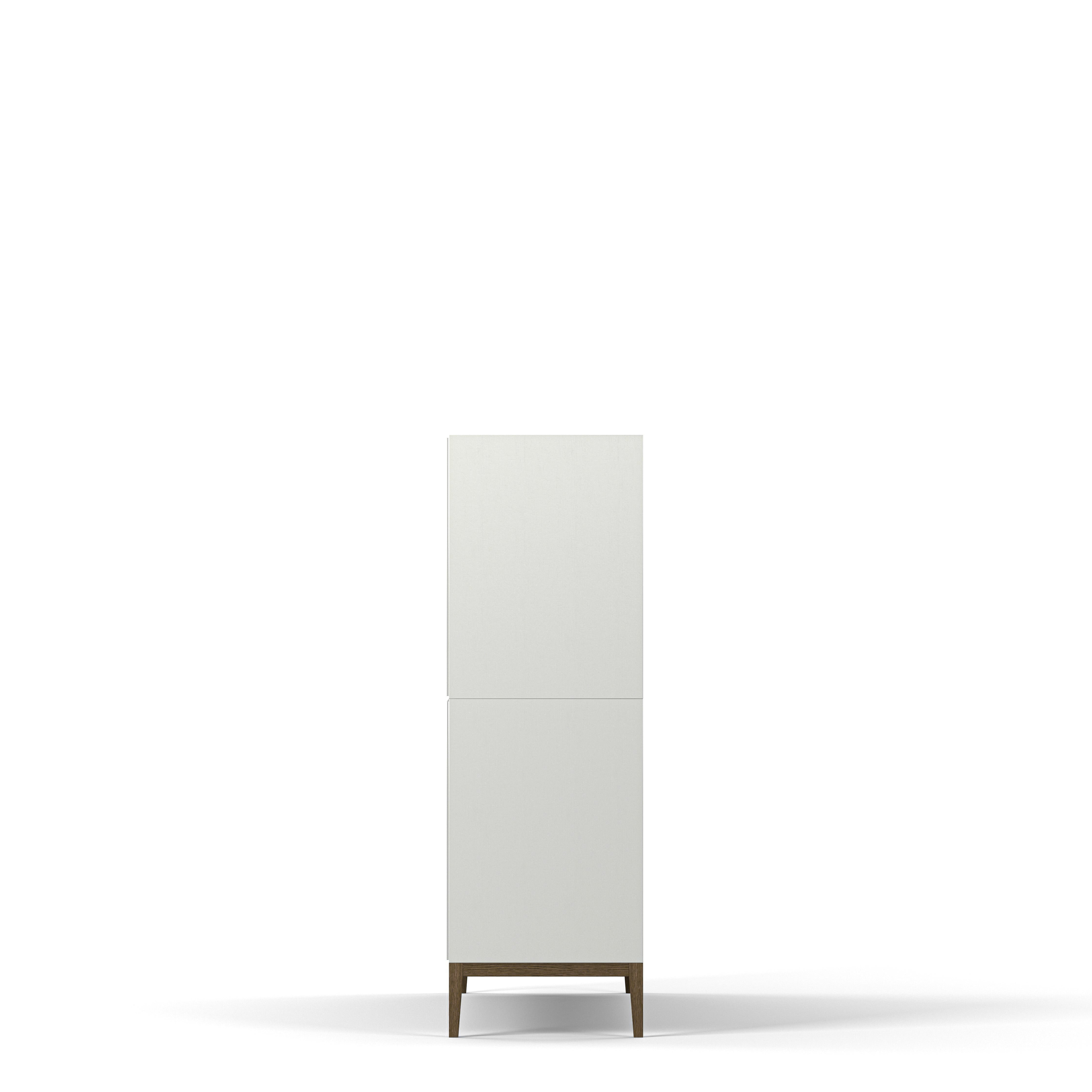 Englesson Bokhyllor Edge 2.0 Bokhylla 3 Hyllor, 2-Sektion #Variant_White & Burned Walnut