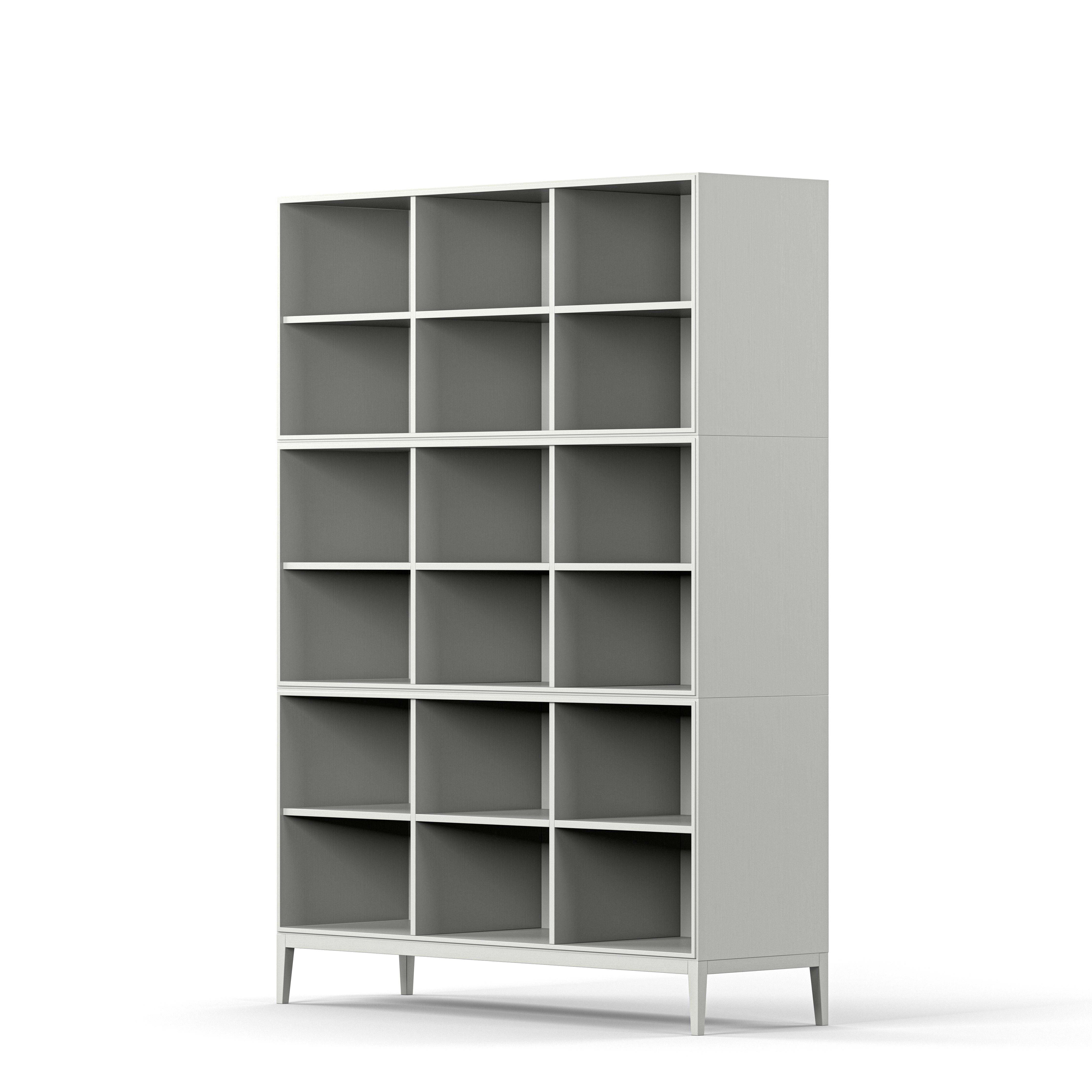 Englesson Bokhyllor Edge 2.0 Bokhylla 3 Hyllor, 3-Sektion #Variant_White