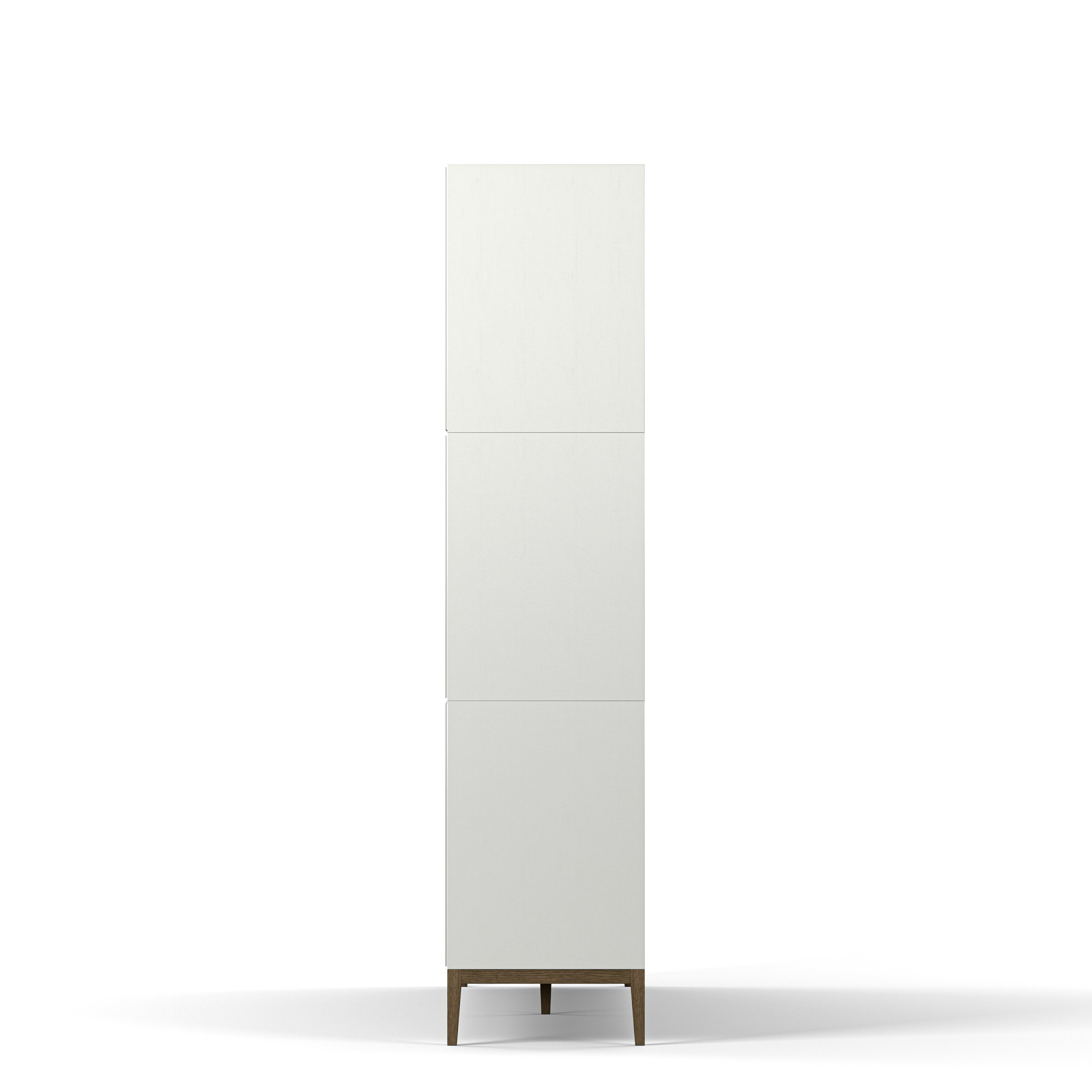 Englesson Bokhyllor Edge 2.0 Bokhylla 4 Hyllor, 3-Sektion #Variant_White & Burned Walnut