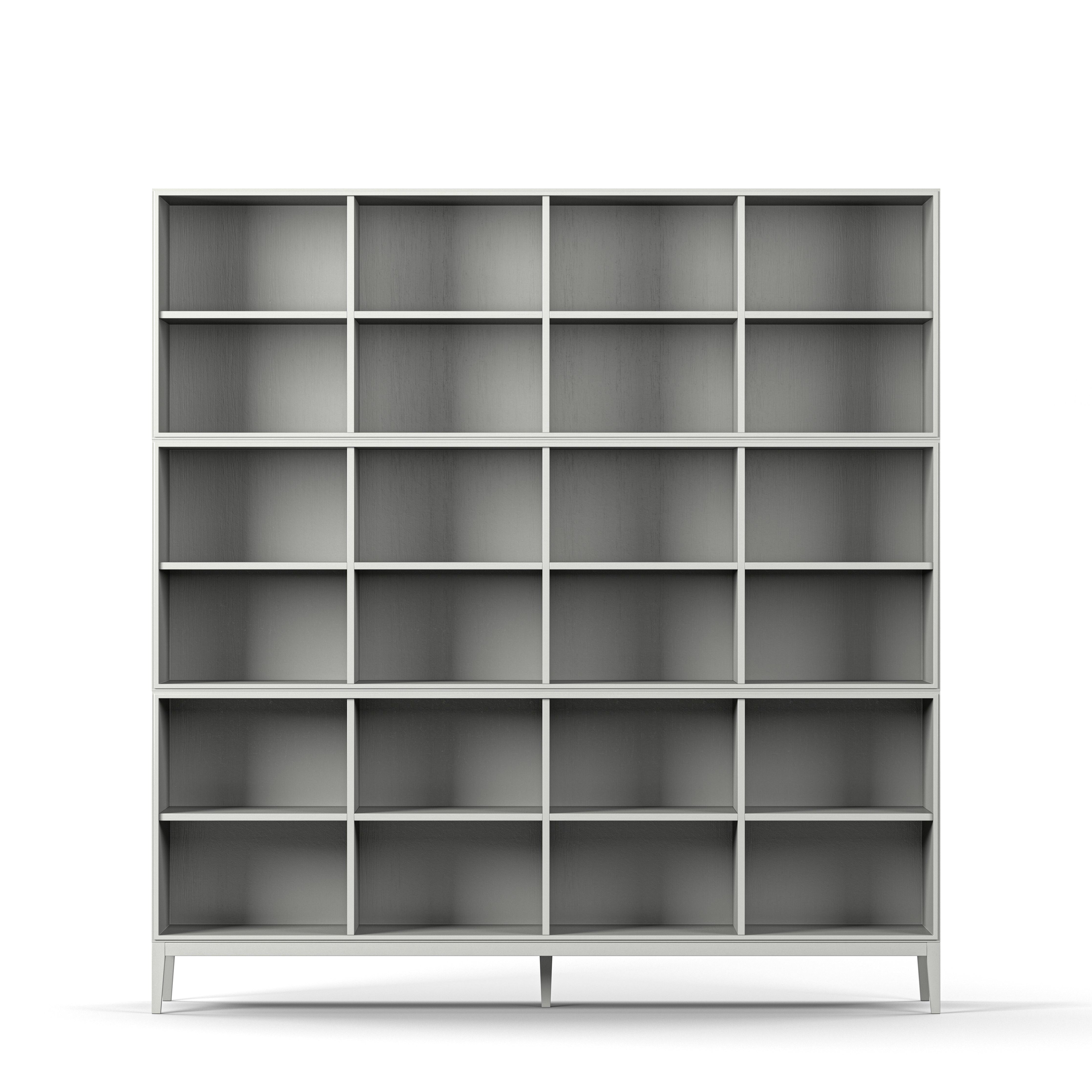 Englesson Bokhyllor White Edge 2.0 Bokhylla 4 Hyllor, 3-Sektion 7314DB #Variant_White