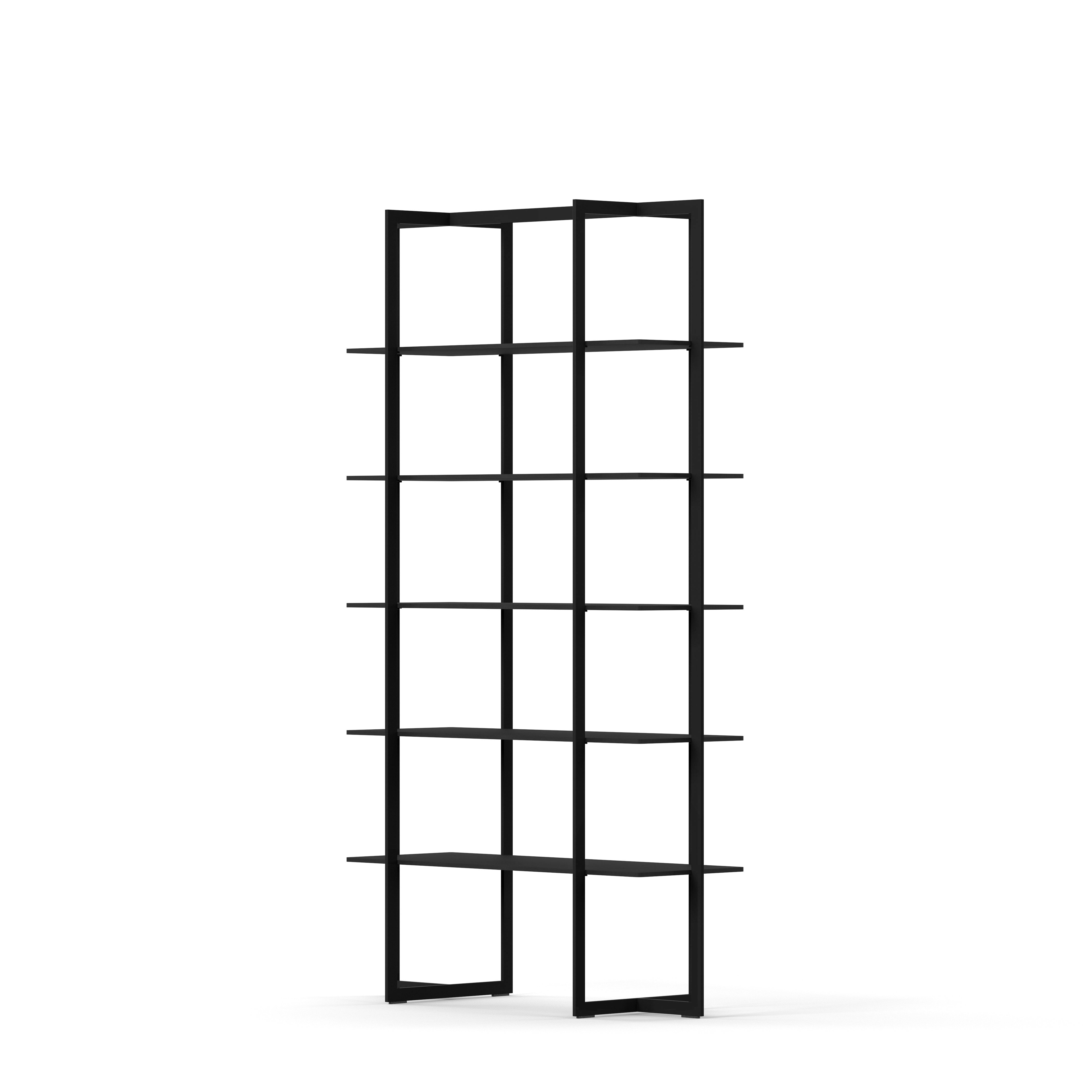 Englesson Bokhyllor Square Bokhylla #Variant_Black Oak #Variant_Svart Metall & Black Oak