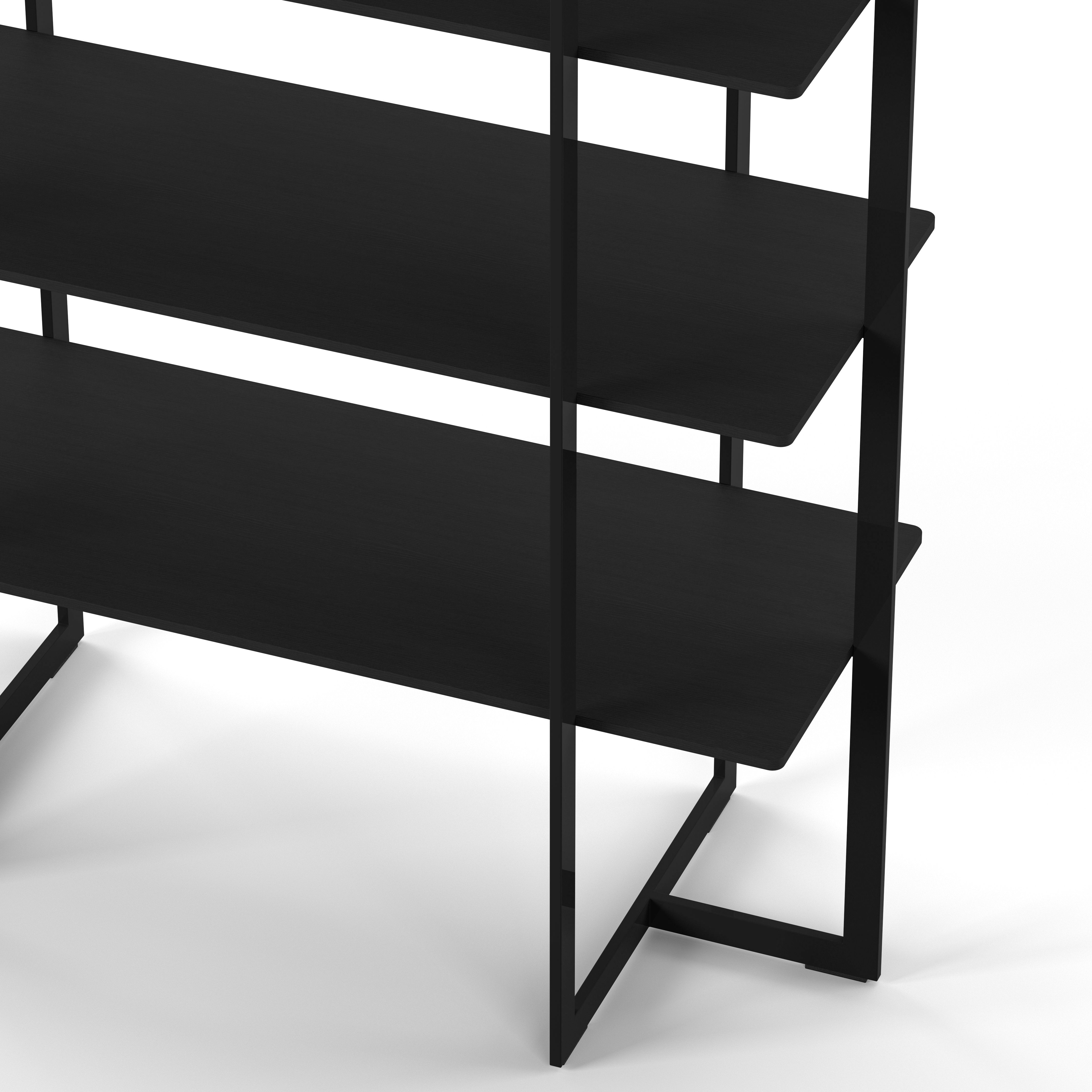 Englesson Bokhyllor Square Bokhylla #Variant_Black Oak #Variant_Svart Metall & Black Oak