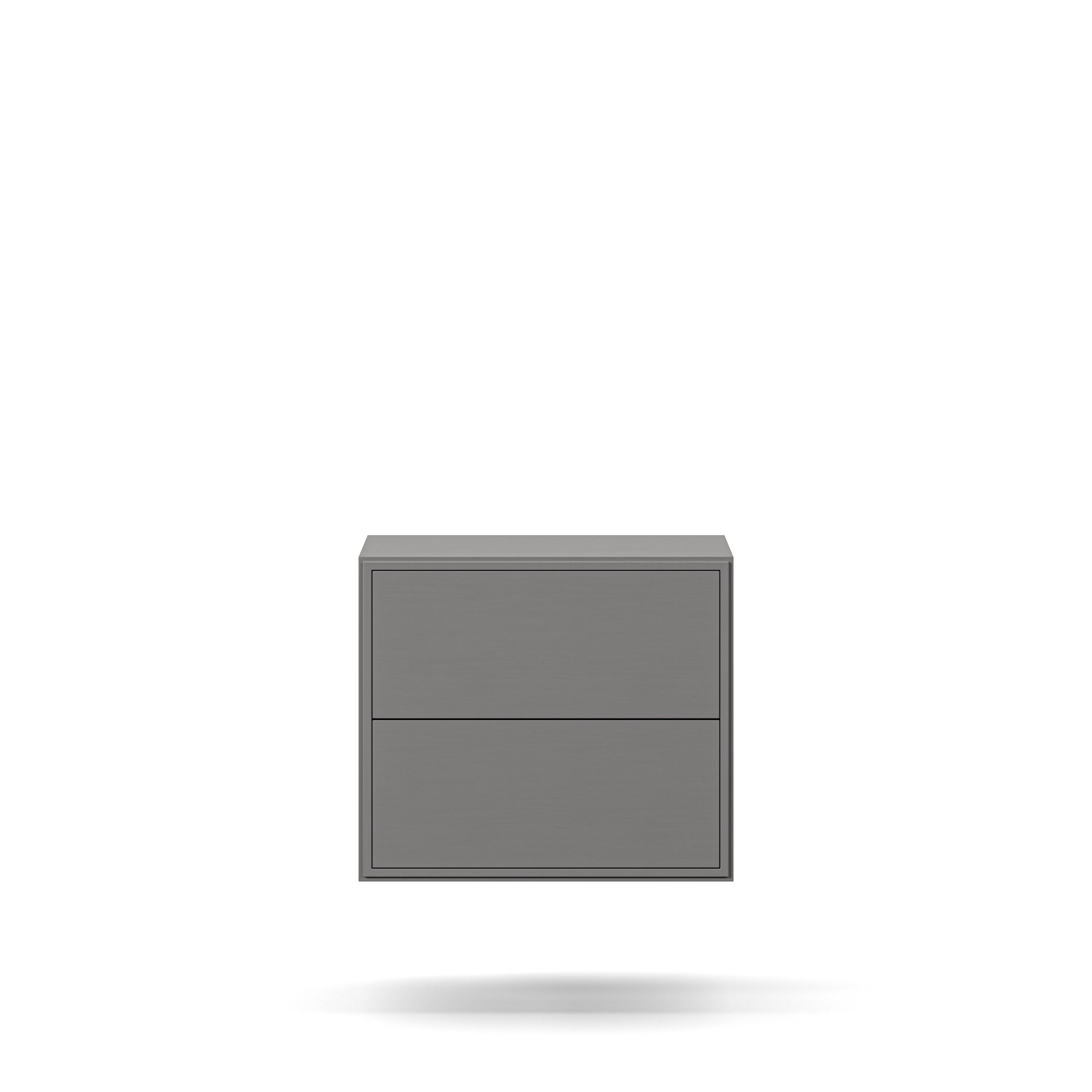 Edge 2.0 Bedside Table Two Drawers Wall Mounted