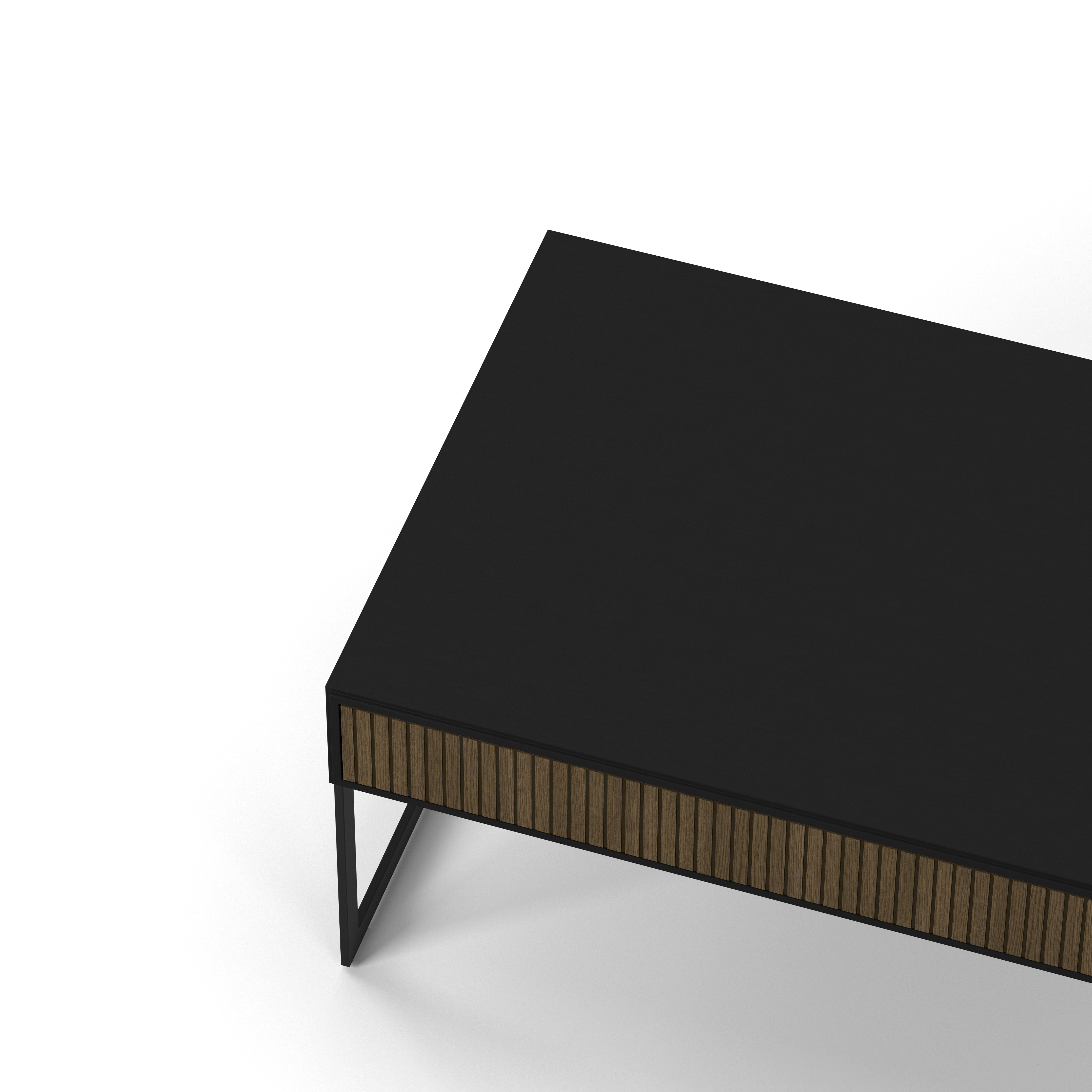 Englesson Bord Line Burned Walnut Soffbord Rektangulärt #Variant_Black & Burned Walnut