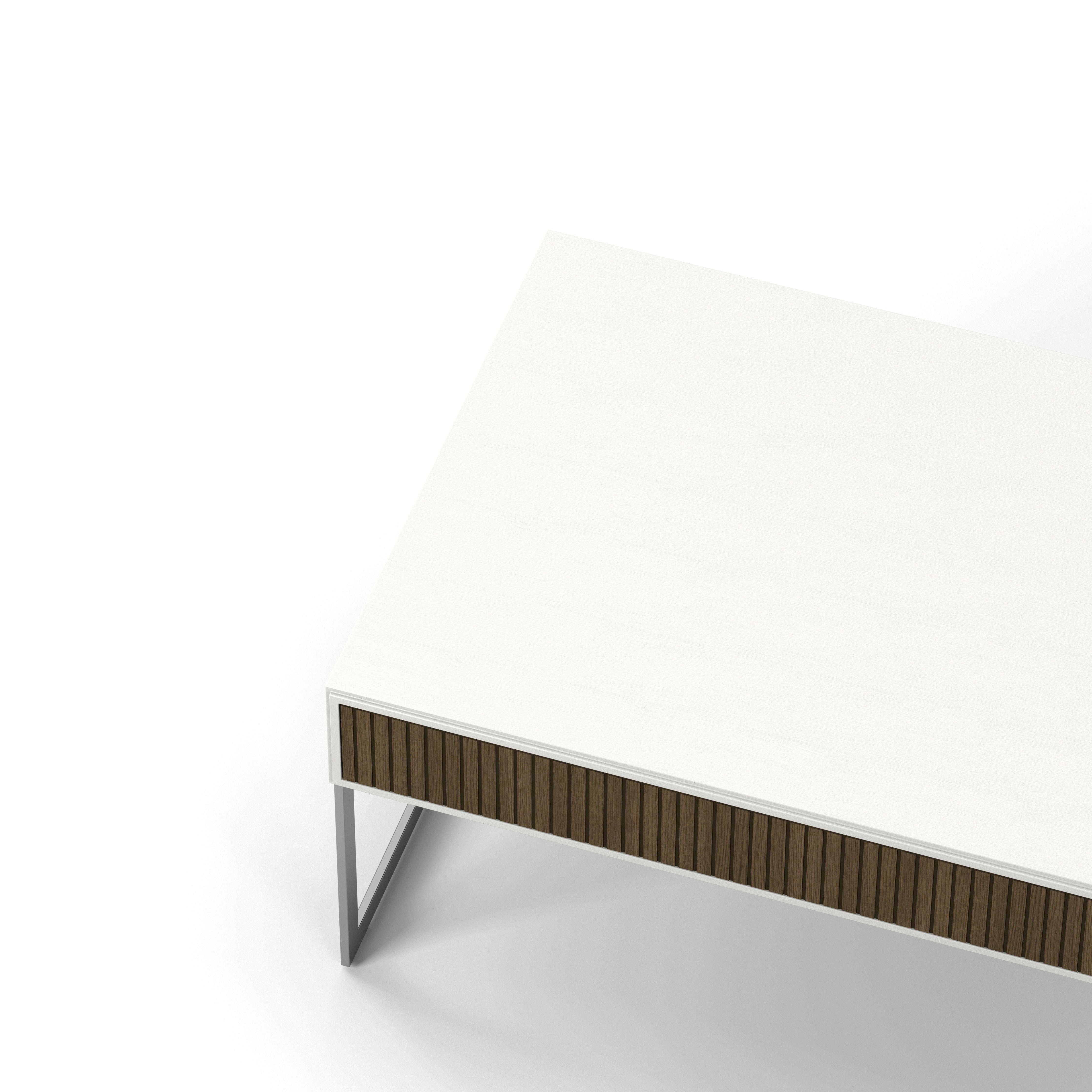 Englesson Bord Line Burned Walnut Soffbord Rektangulärt #Variant_White & Burned Walnut