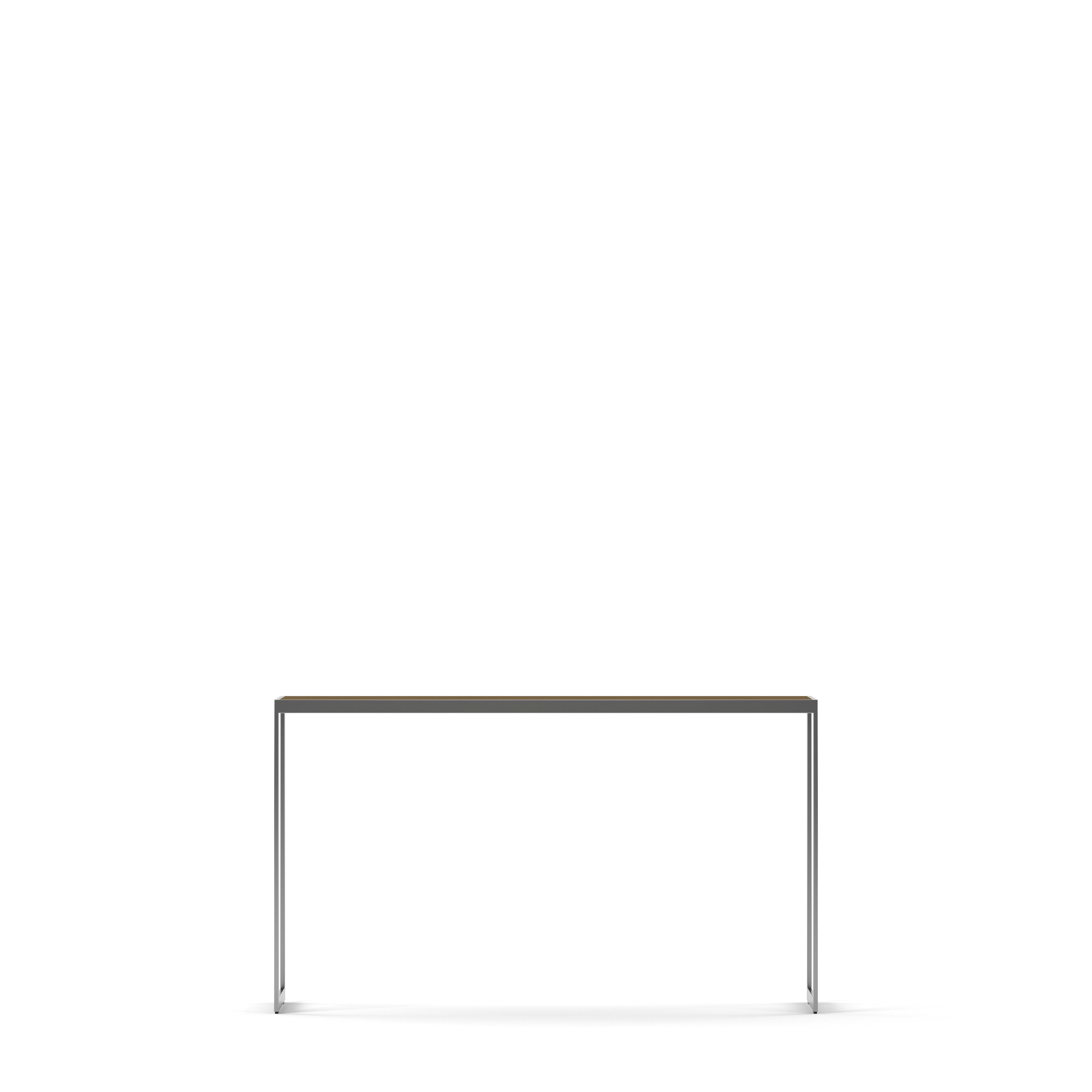 Englesson Bord Silvergrå Metall & Burned Walnut Square Avlastningsbord 4393BW #Variant_Silvergrå Metall & Burned Walnut