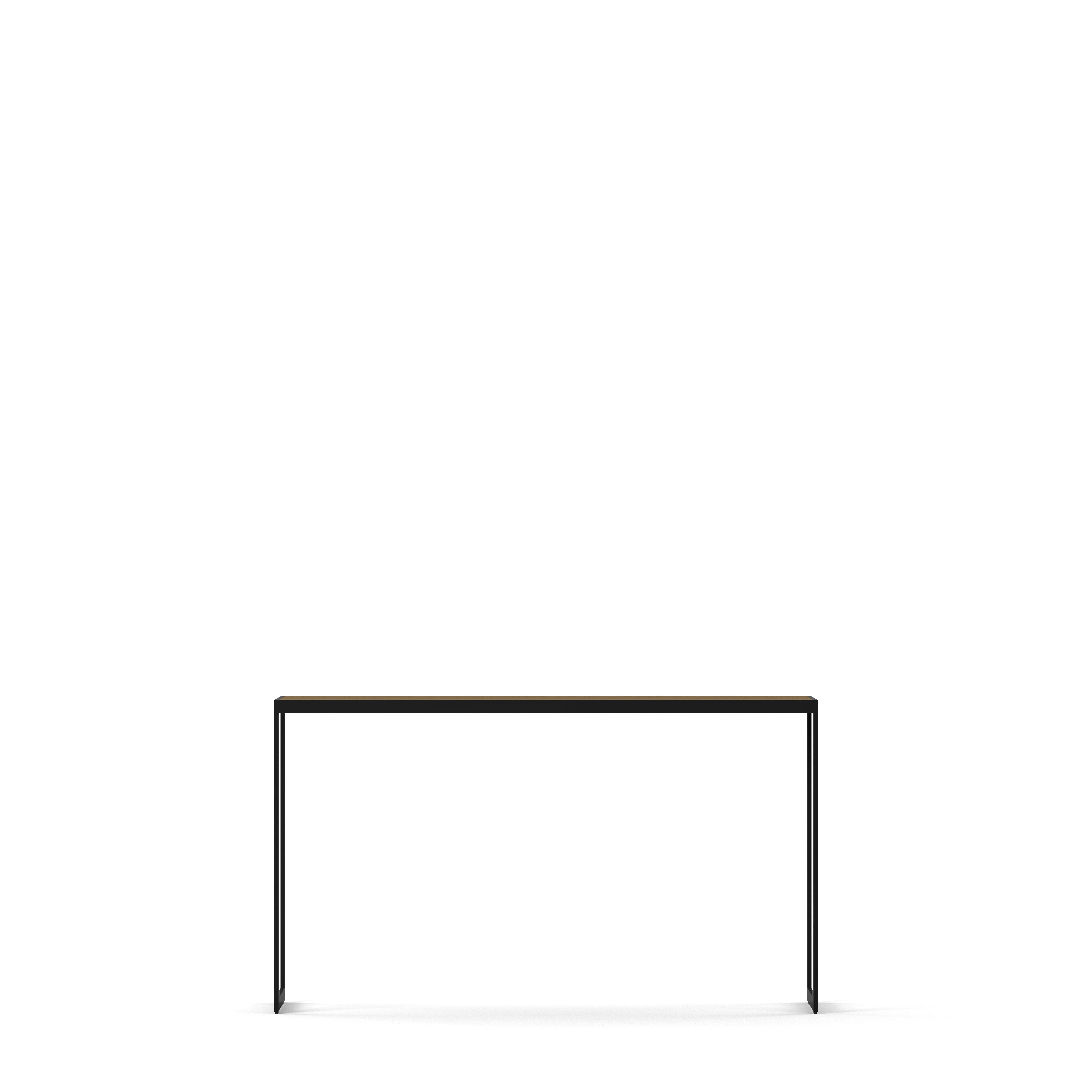 Englesson Bord Burned Walnut Square Avlastningsbord 4493BW #Variant_Svart Metall & Burned Walnut