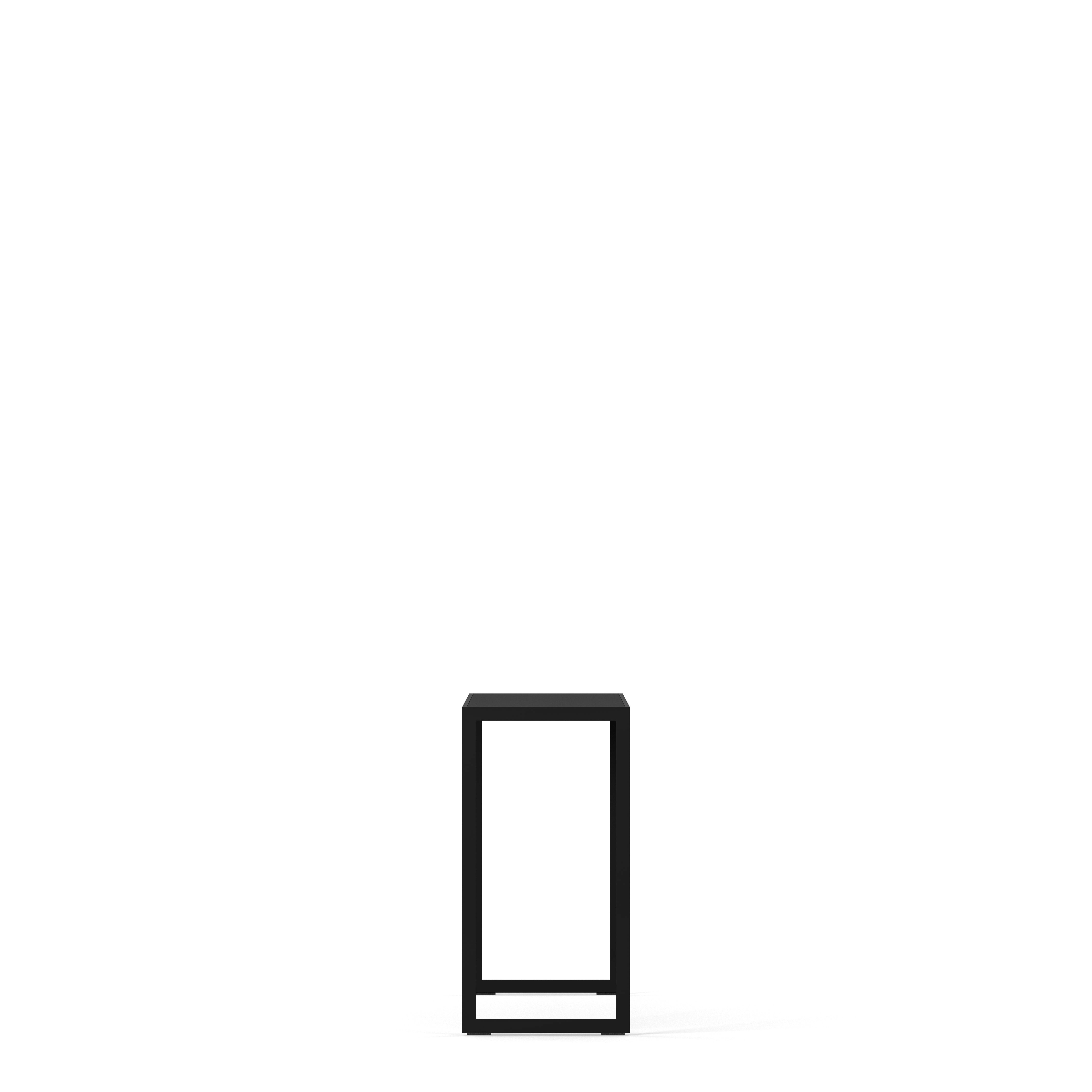 Englesson Bord Square Avlastningsbord #Variant_Svart Metall & Black Oak