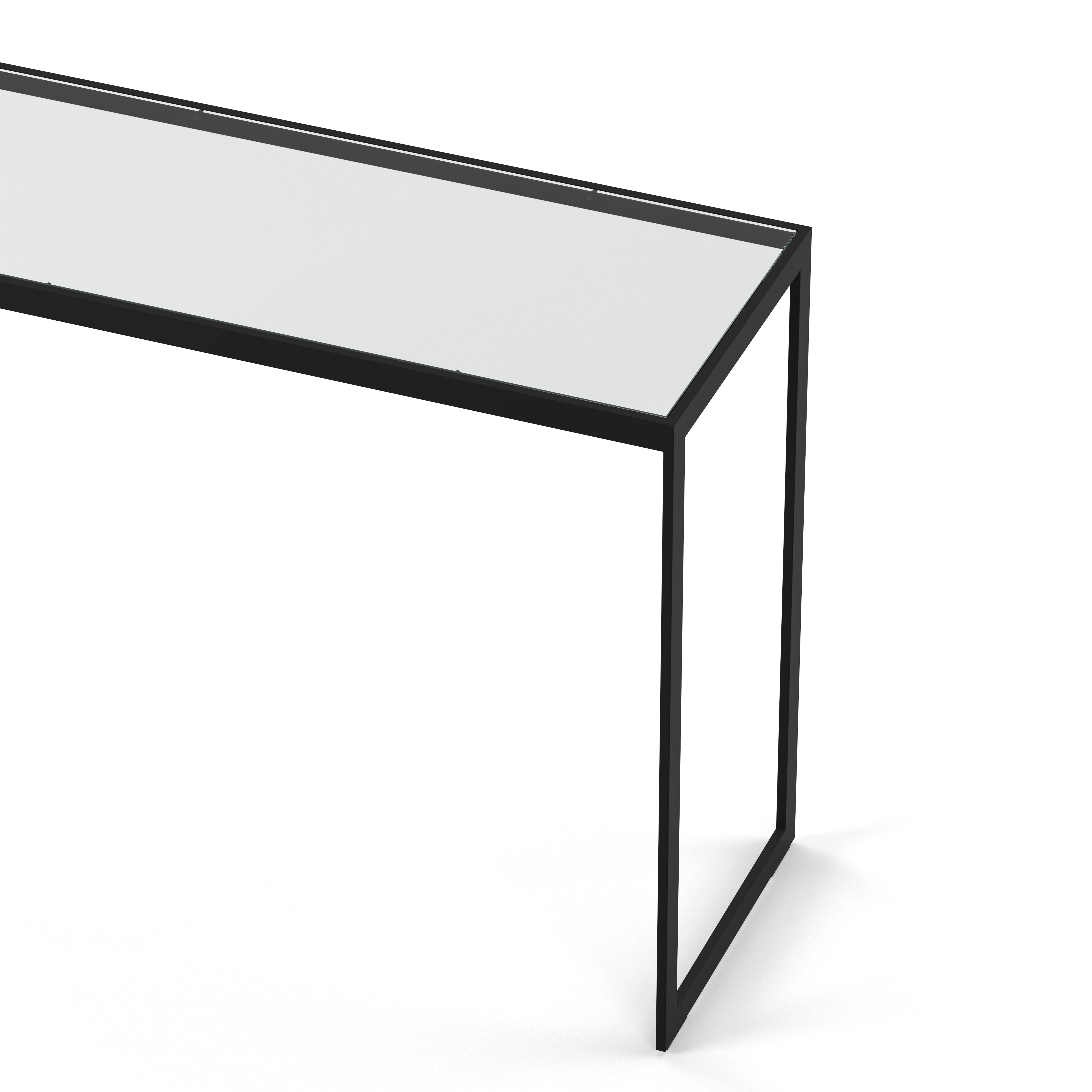 Englesson Bord Square Avlastningsbord #Variant_Svart Metall & Glas