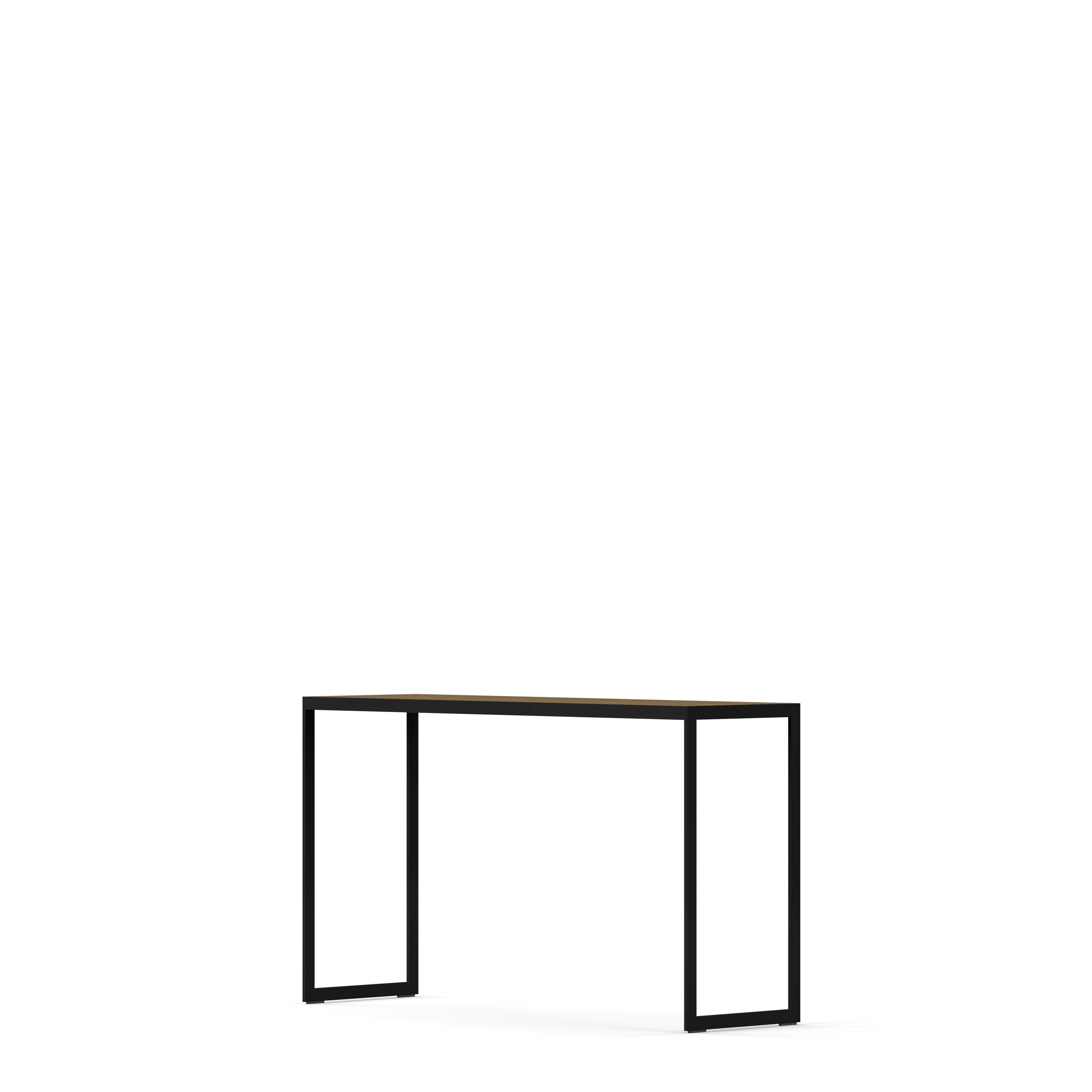 Englesson Bord Square Avlastningsbord #Variant_Svart Metall & Burned Walnut