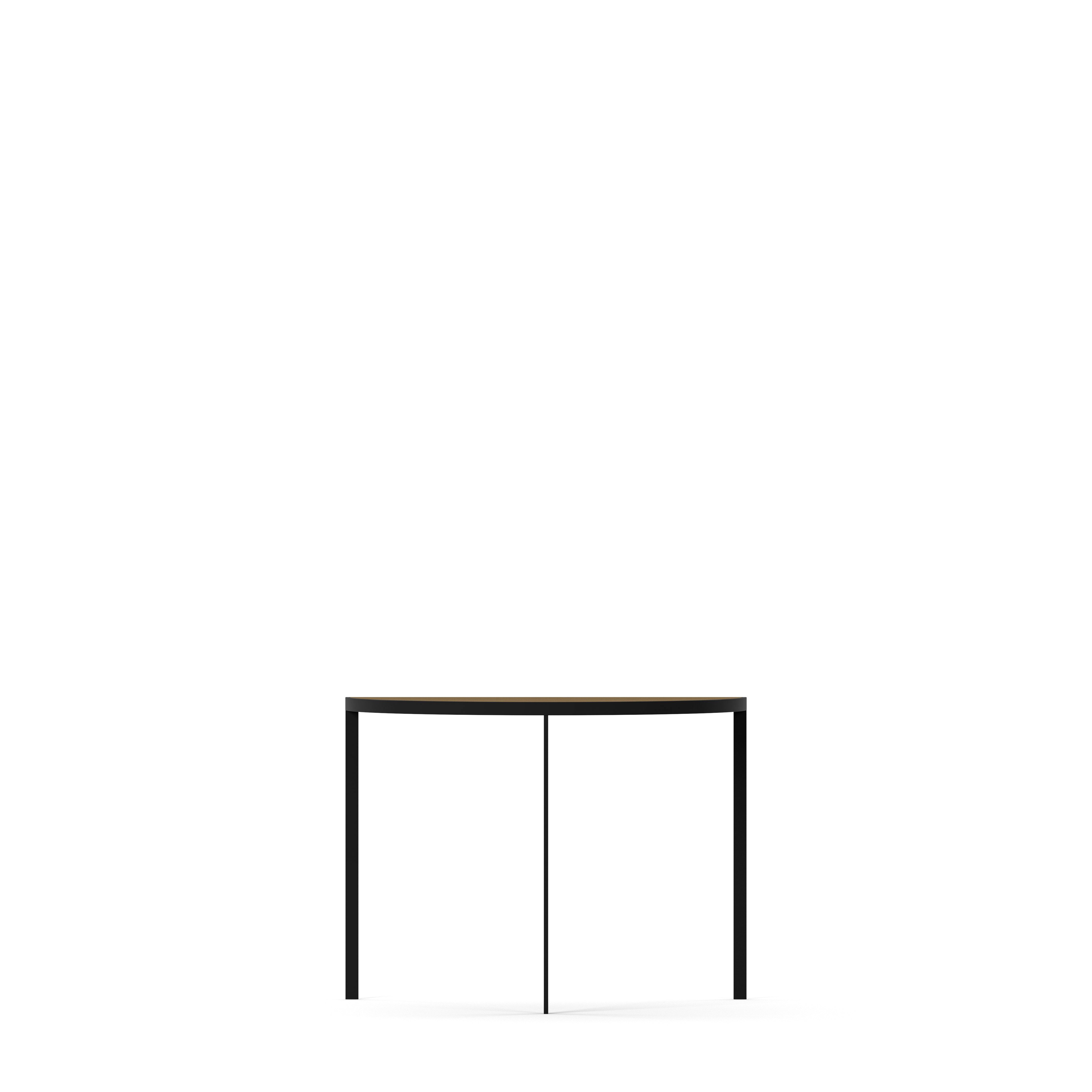 Englesson Bord Burned Walnut Square Hallbord 4567BW #Variant_Svart Metall & Burned Walnut