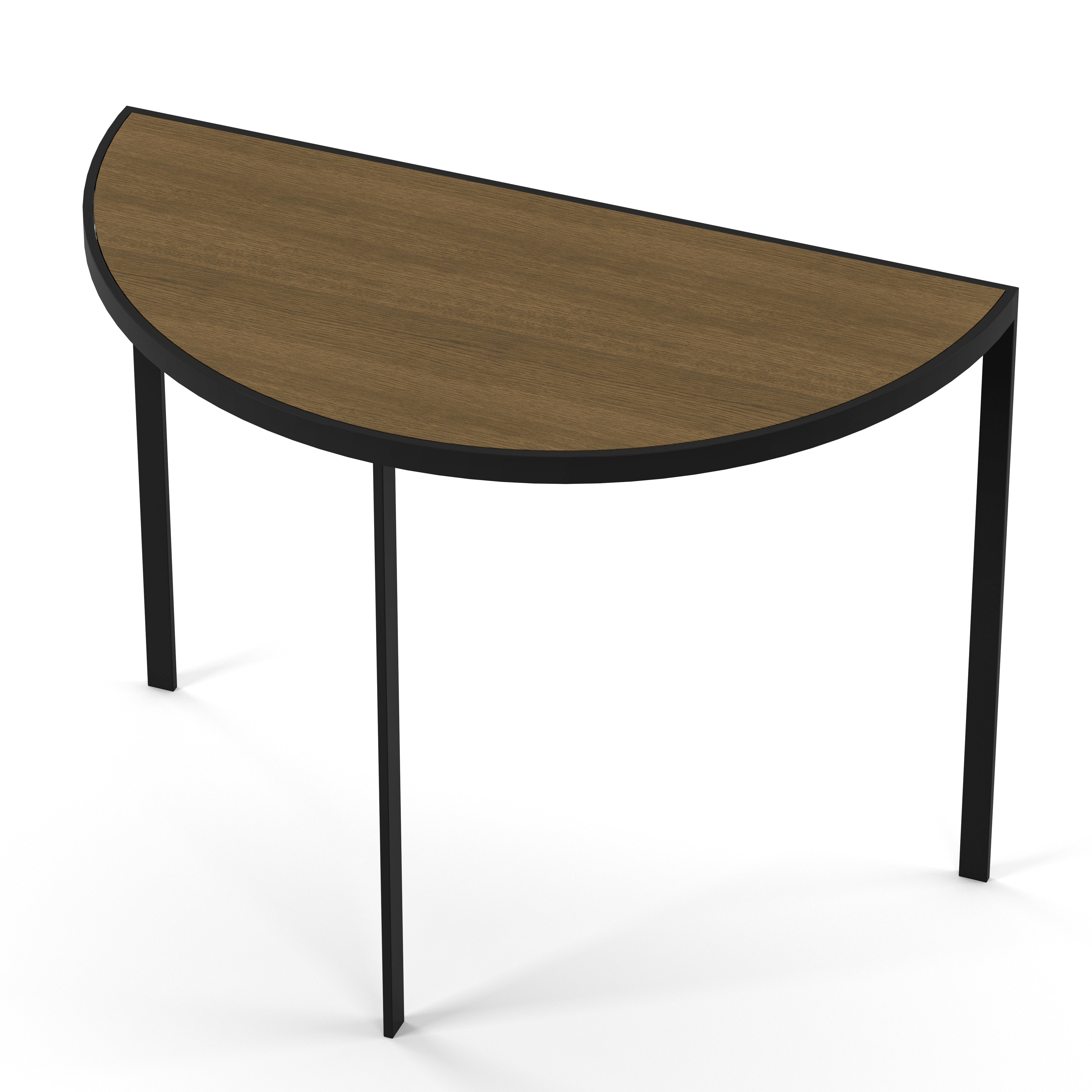 Englesson Bord Square Hallbord #Variant_Svart Metall & Burned Walnut