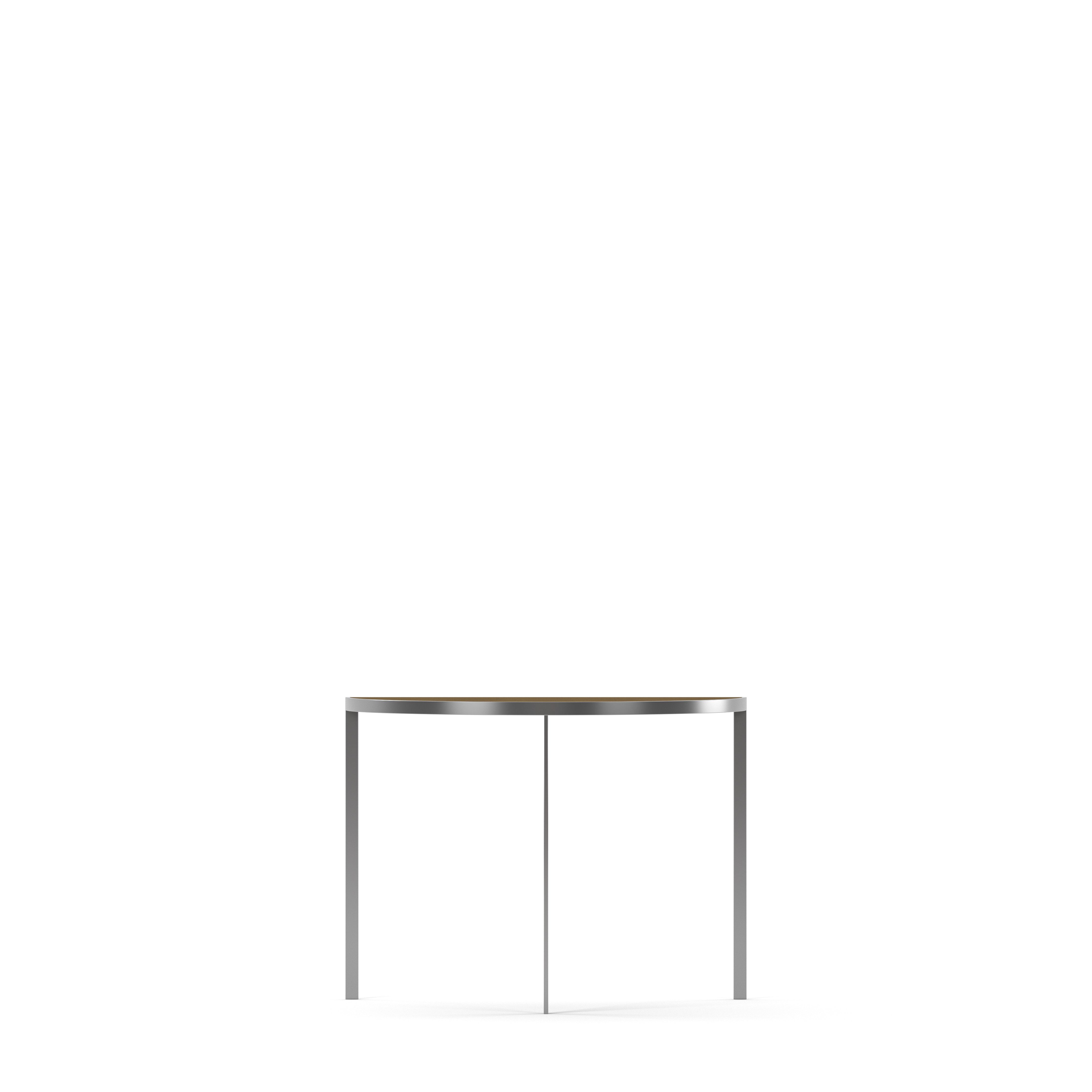 Englesson Bord Silvergrå Metall & Burned Walnut Square Hallbord #Variant_Silvergrå Metall & Burned Walnut