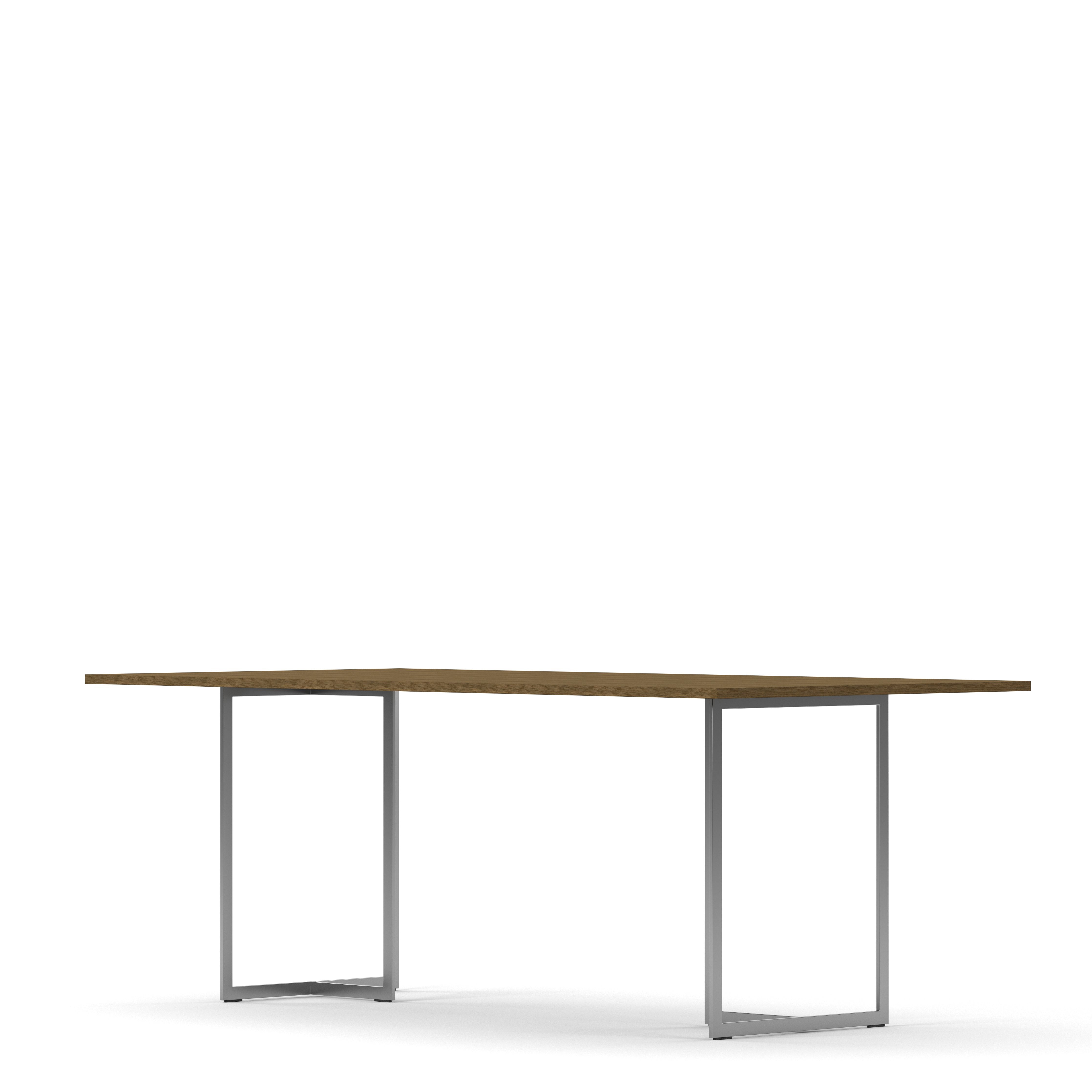 Englesson Bord Square Matbord #Variant_Silvergrå Metall & Burned Walnut