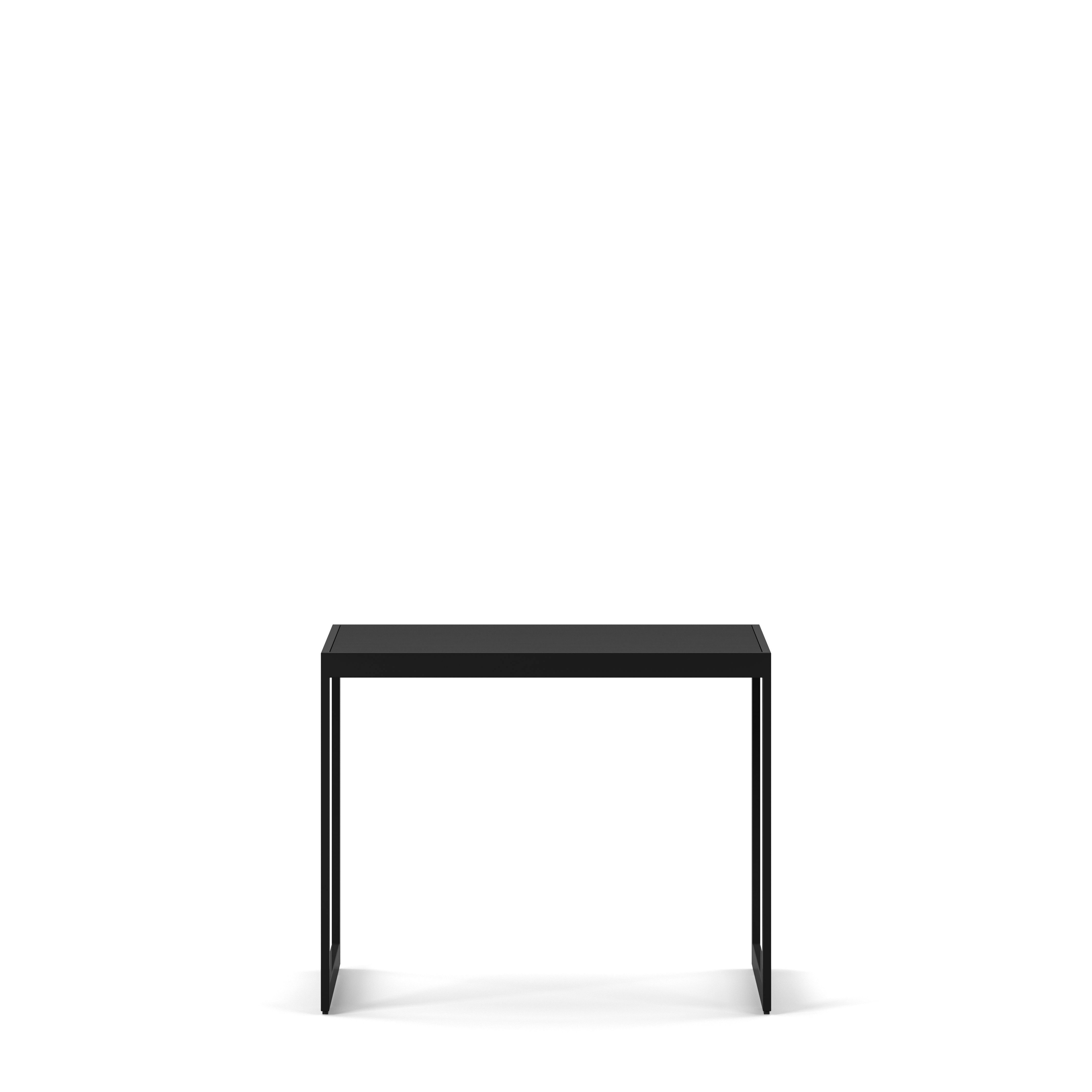 Englesson Bord Black Oak Square Sidobord 4492EB #Variant_Svart Metall & Black Oak