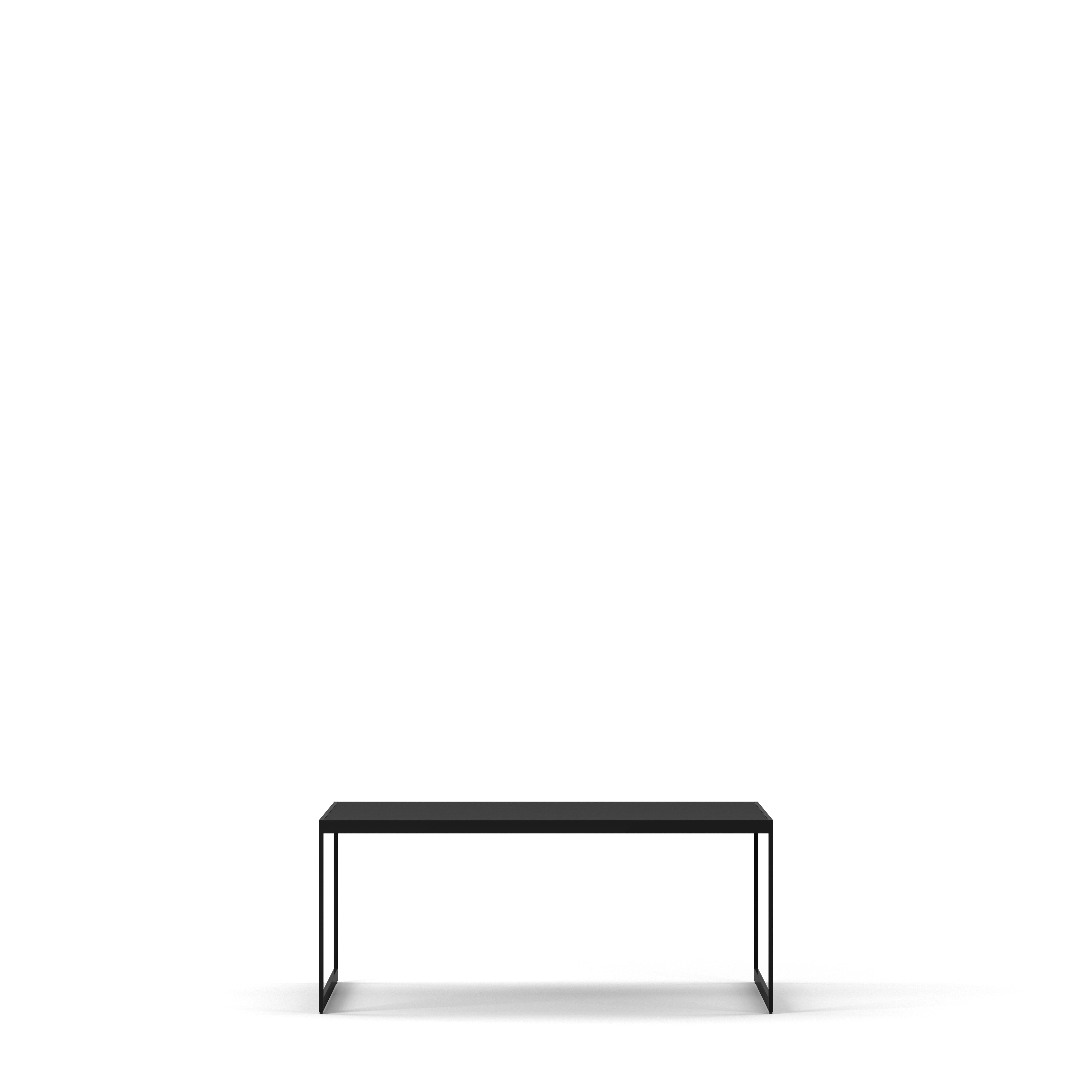 Englesson Bord Black Oak Square Soffbord Rektangulärt 4490EB #Variant_Svart Metall & Black Oak