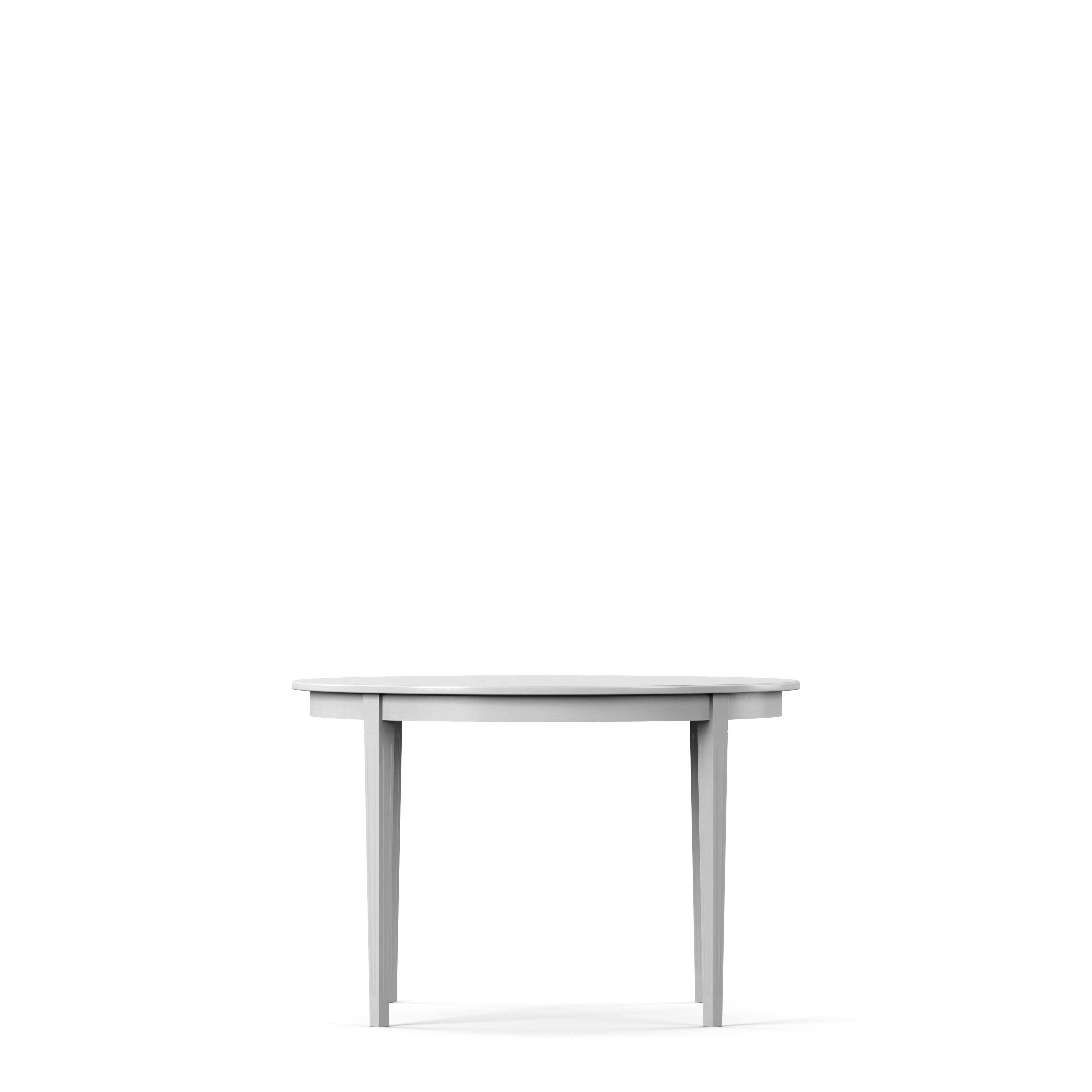 Englesson Bord Stockholm 2.0 Matbord Ø114 Inkl 3 Ilägg #Variant_Whitewash