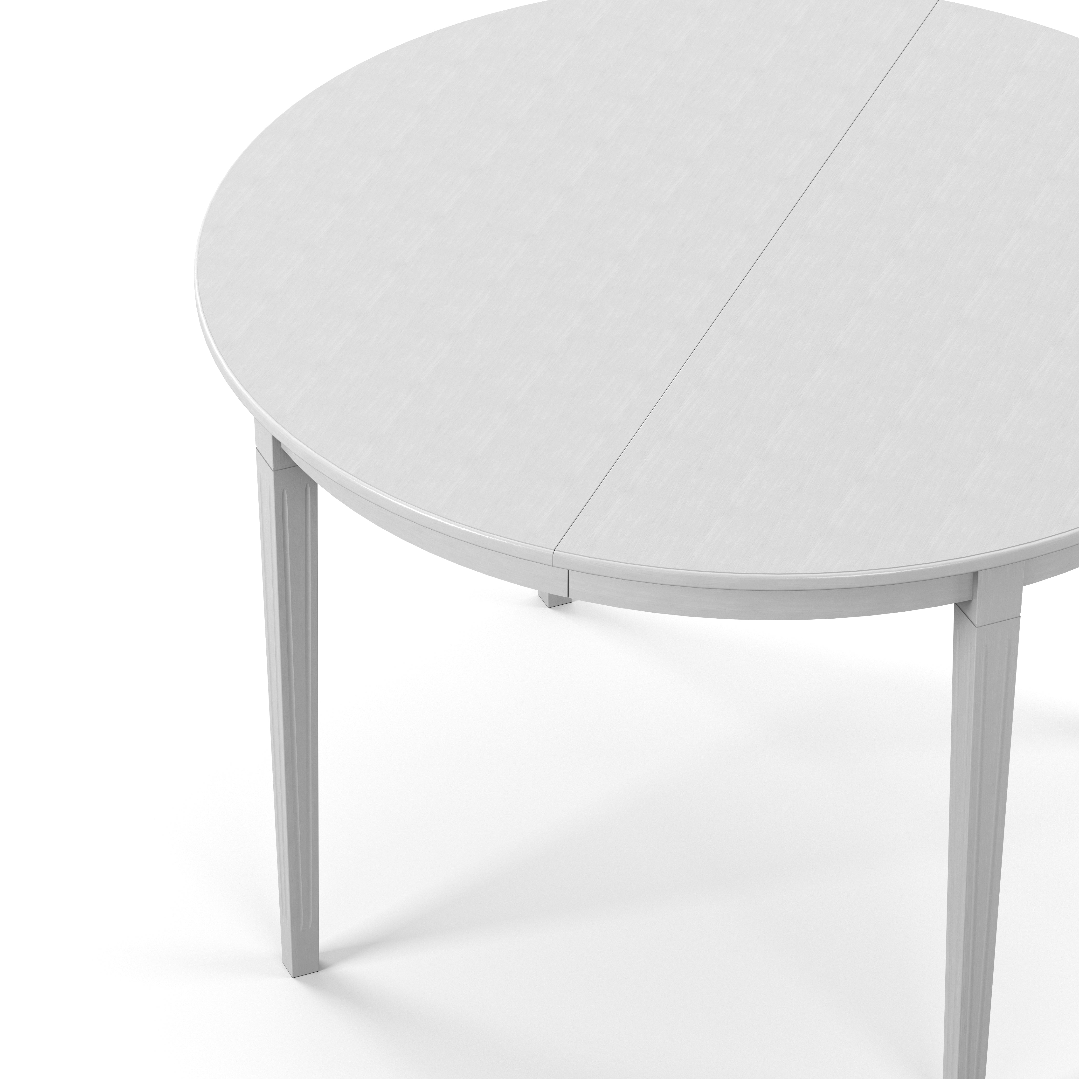 Englesson Bord Stockholm 2.0 Matbord Ø114 Inkl 3 Ilägg #Variant_Whitewash