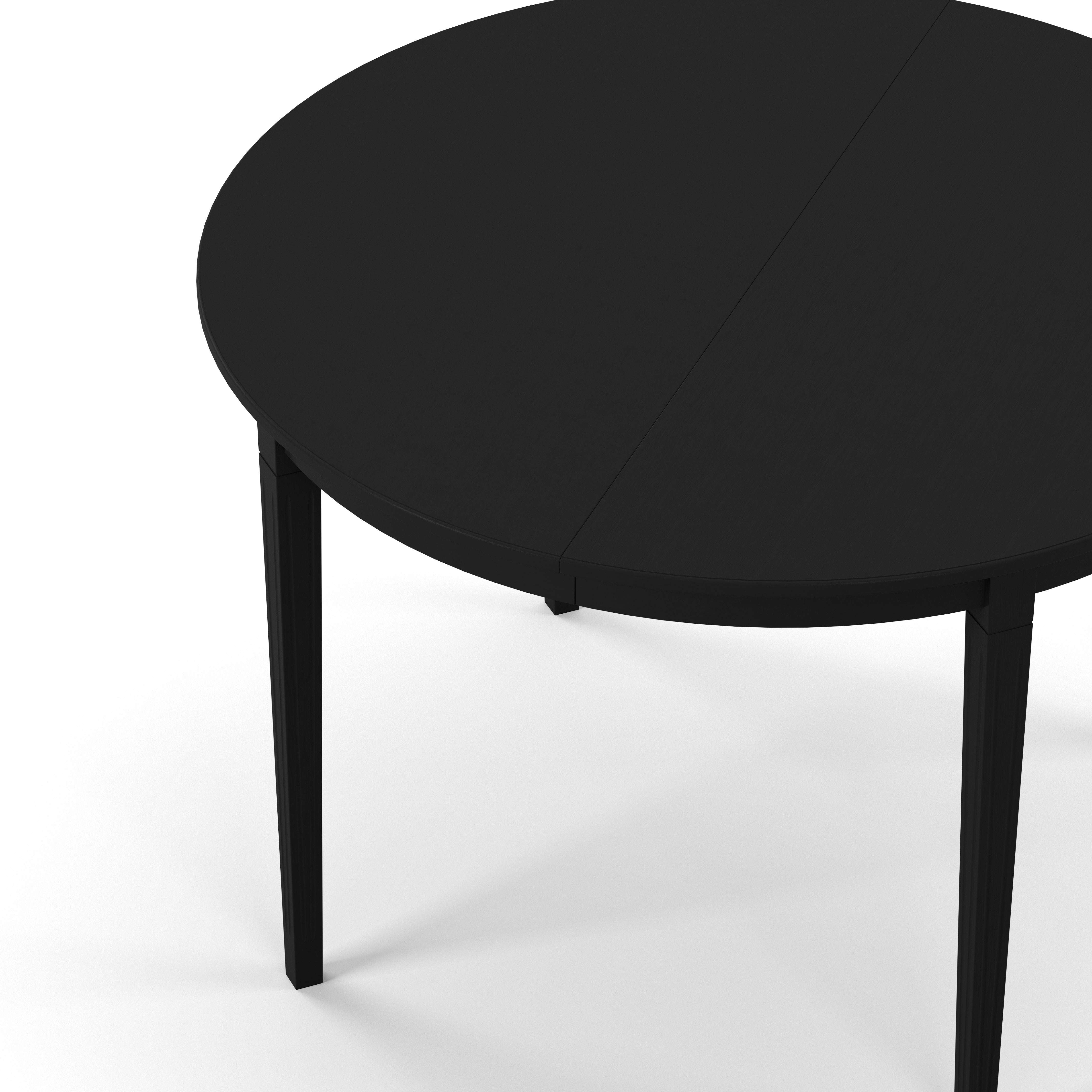 Englesson Bord Stockholm 2.0 Matbord Ø114 Inkl 3 Ilägg #Variant_Black