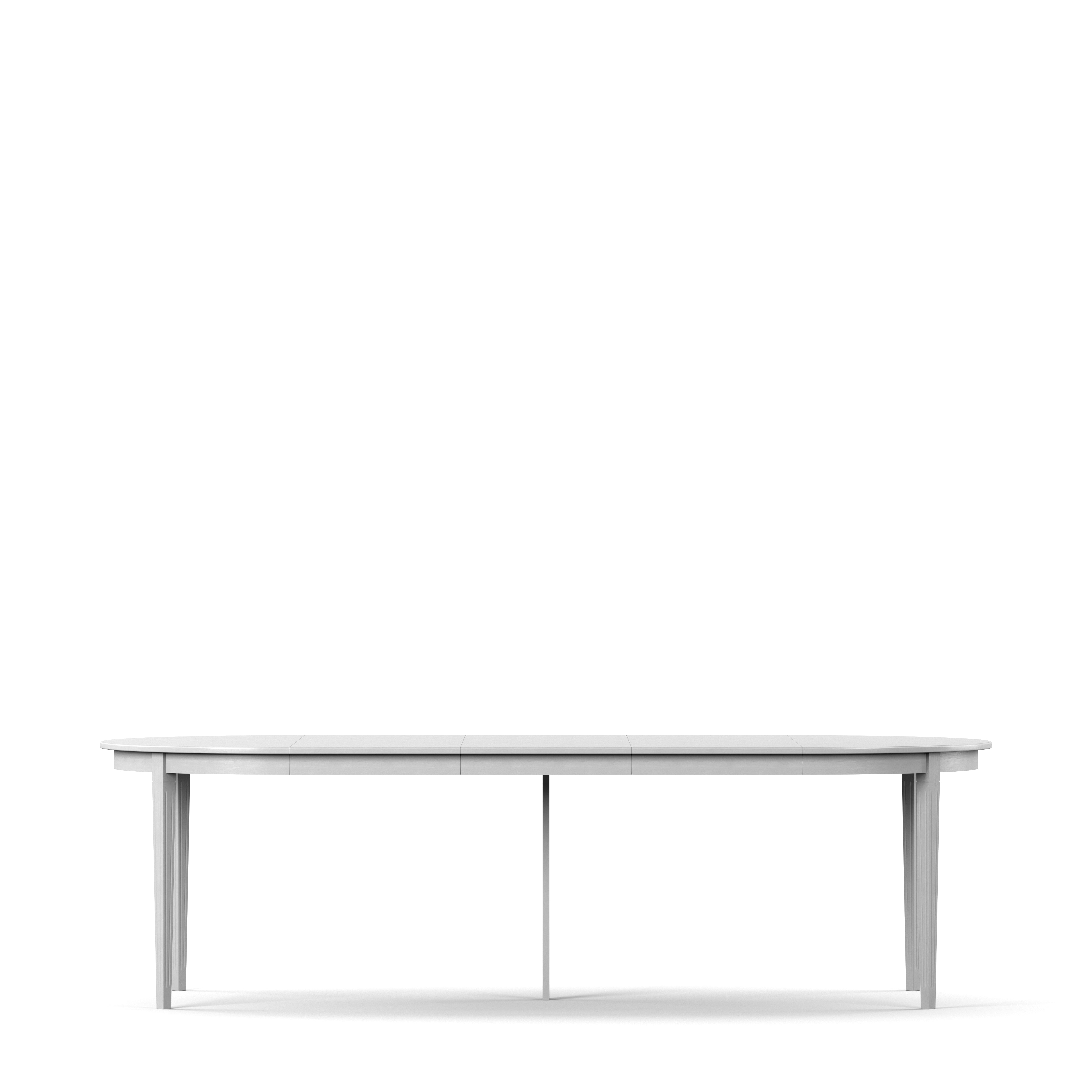 Englesson Bord Stockholm 2.0 Matbord Ø114 Inkl 3 Ilägg #Variant_Whitewash