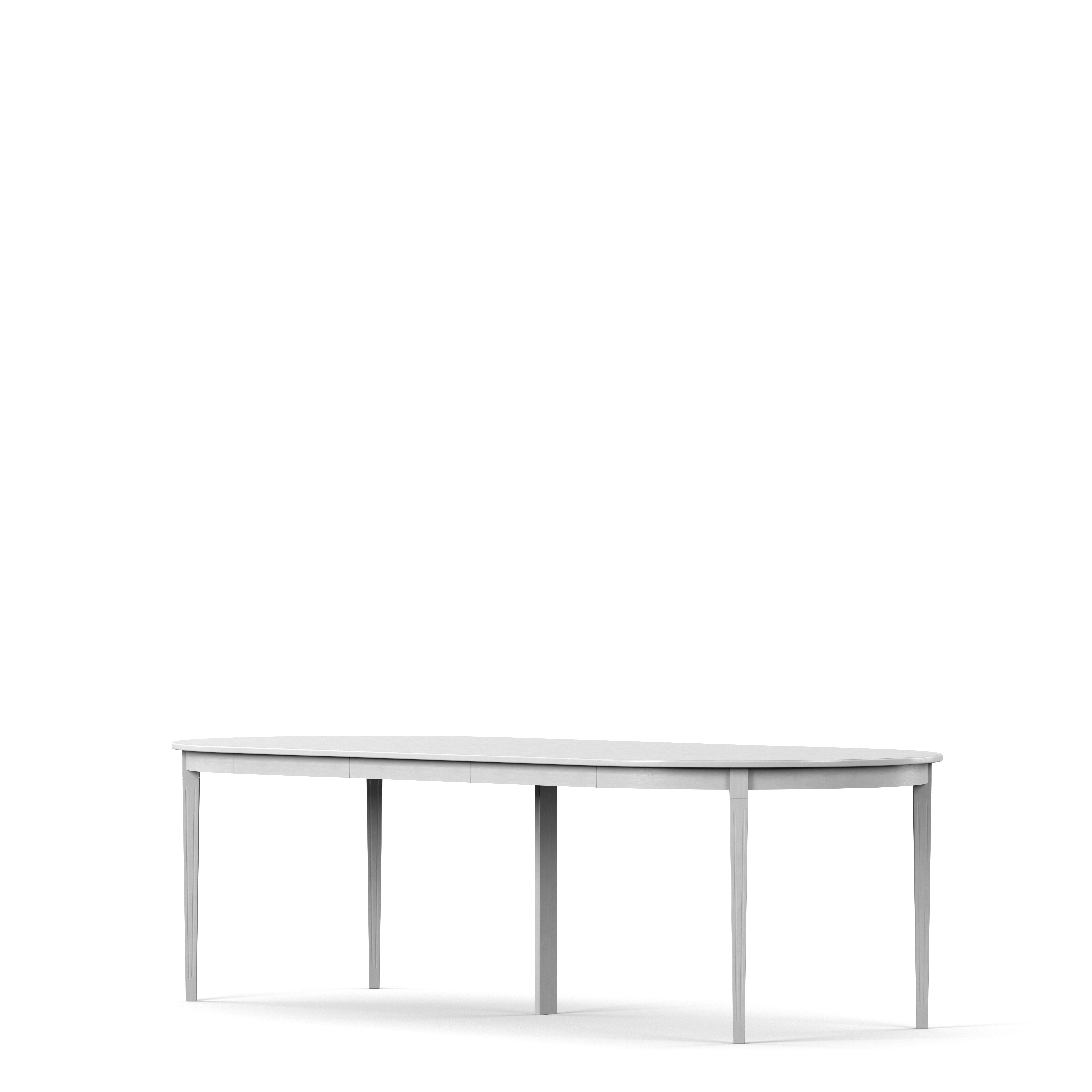 Englesson Bord Stockholm 2.0 Matbord Ø114 Inkl 3 Ilägg #Variant_Whitewash