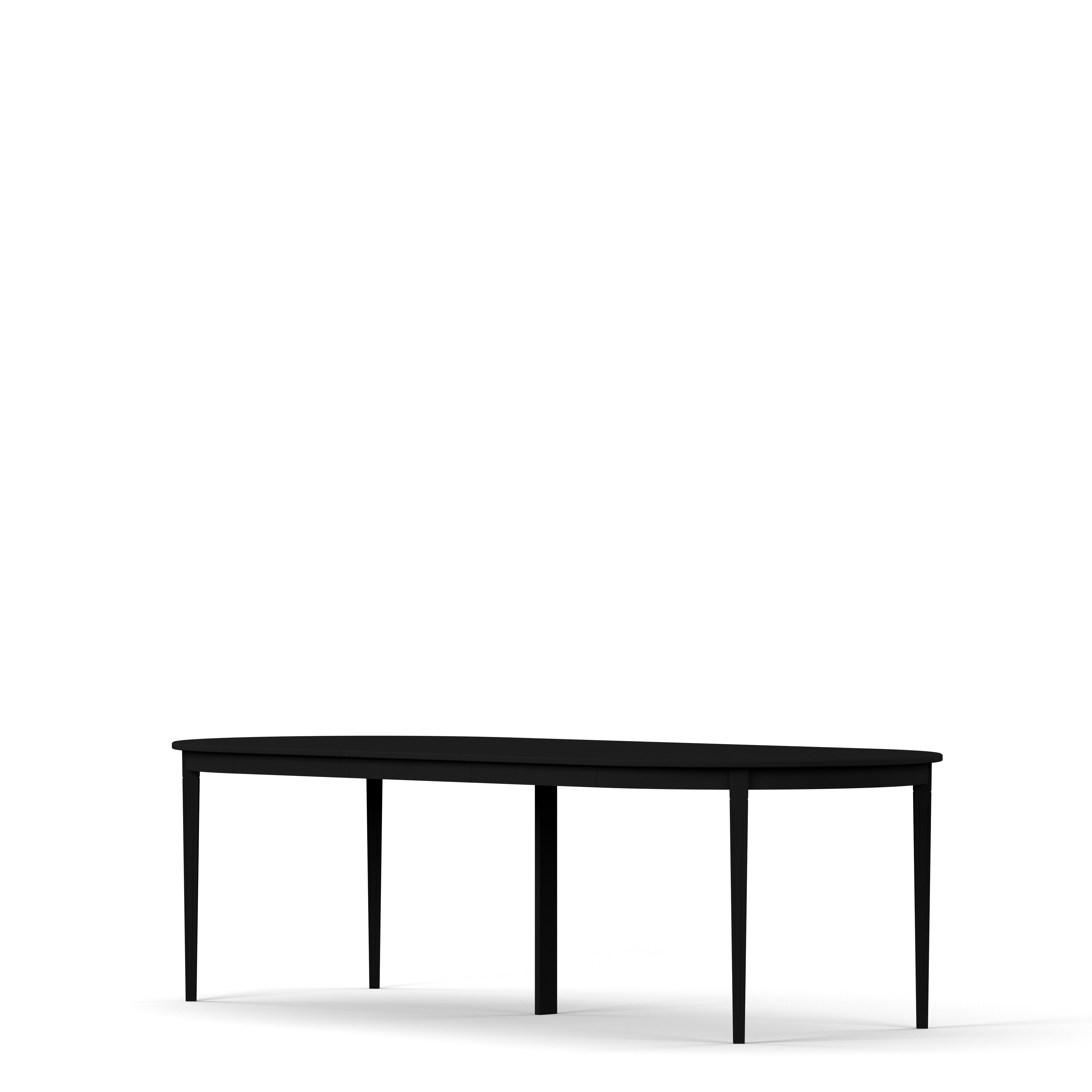 Englesson Bord Stockholm 2.0 Matbord Ø114 Inkl 3 Ilägg #Variant_Black