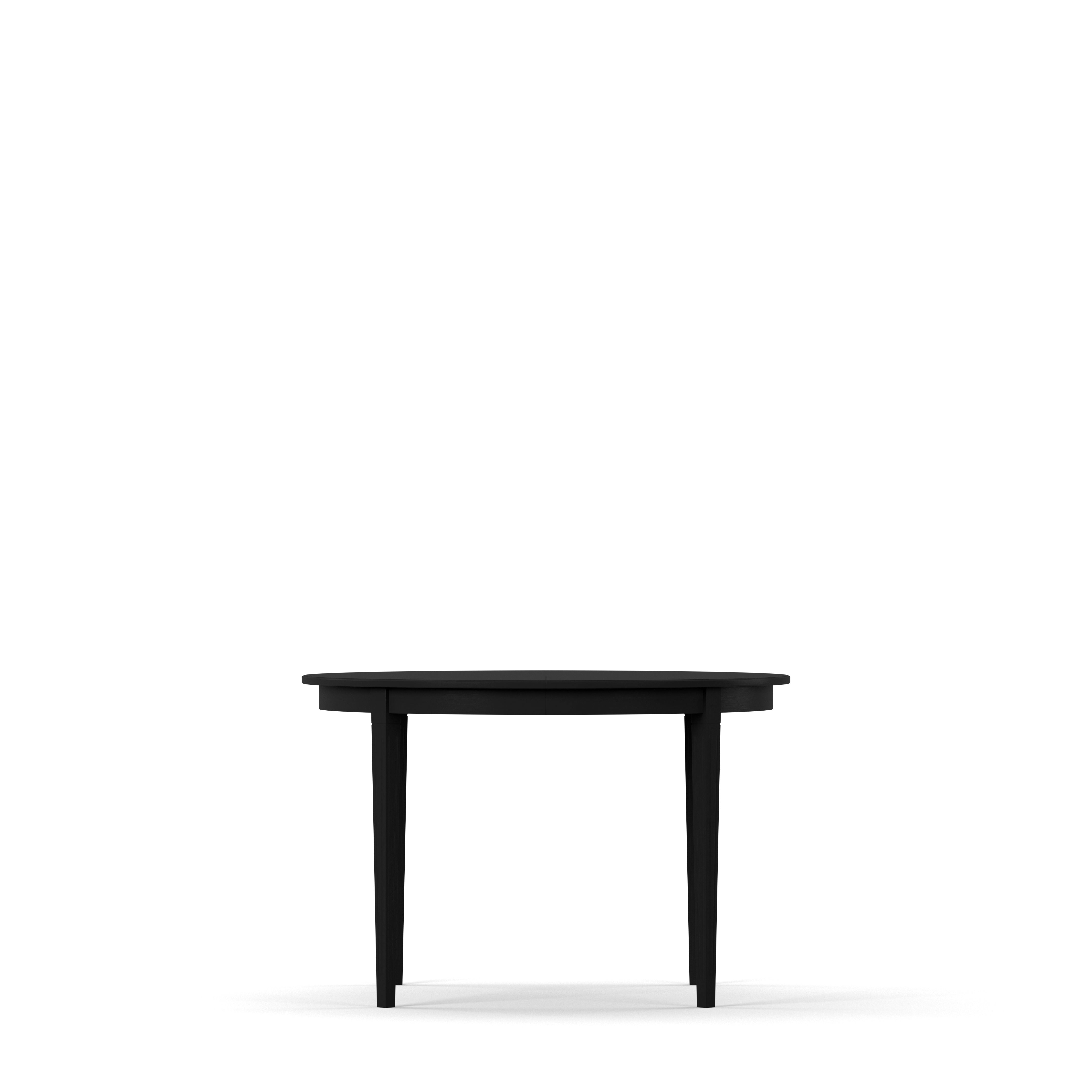 Englesson Bord Black Stockholm 2.0 Matbord Ø114 Inkl 3 Ilägg 584B2 #Variant_Black