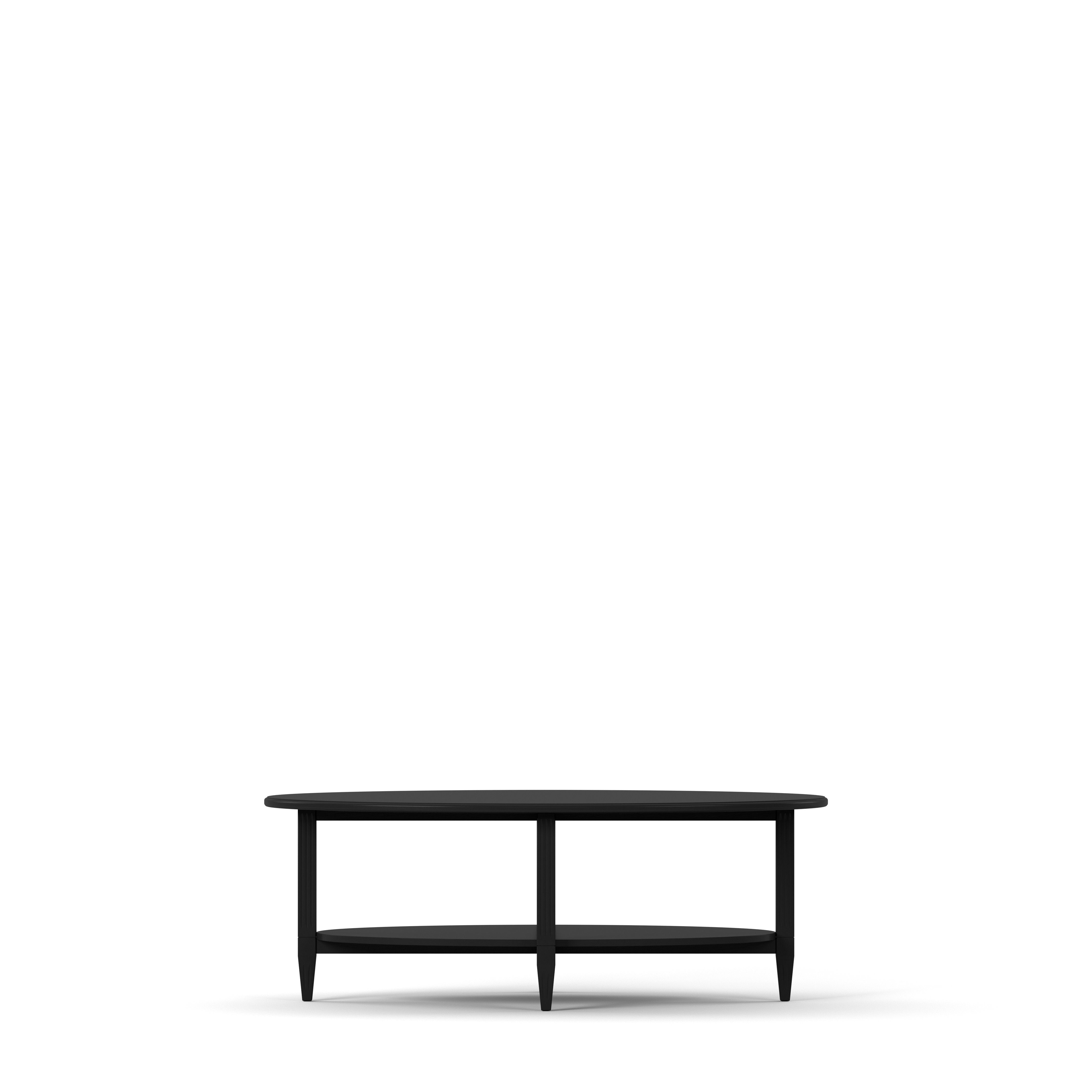 Englesson Bord Black Stockholm Soffbord Ovalt 554B #Variant_Black