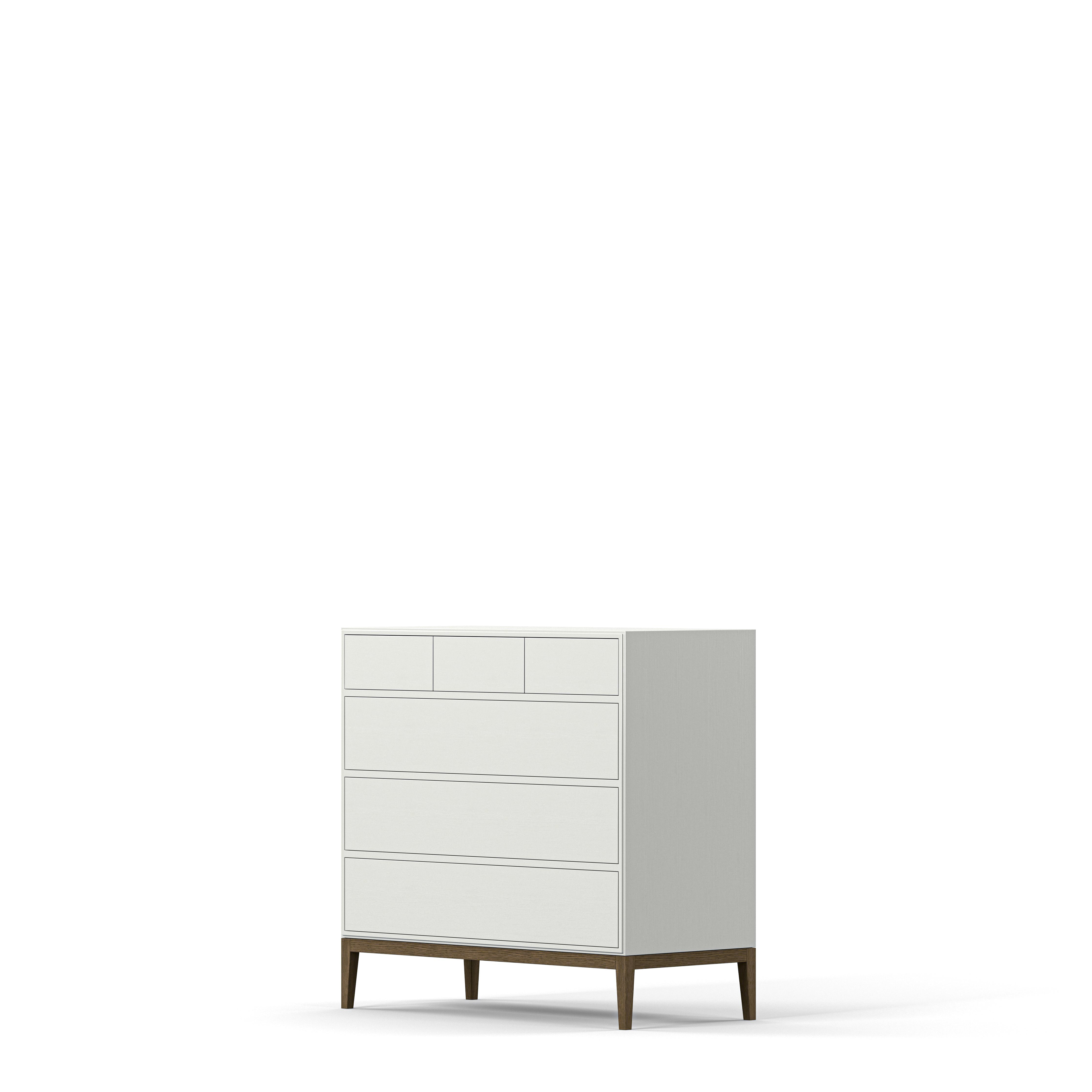 Englesson Byrå Edge 2.0 Byrå #Variant_White & Burned Walnut