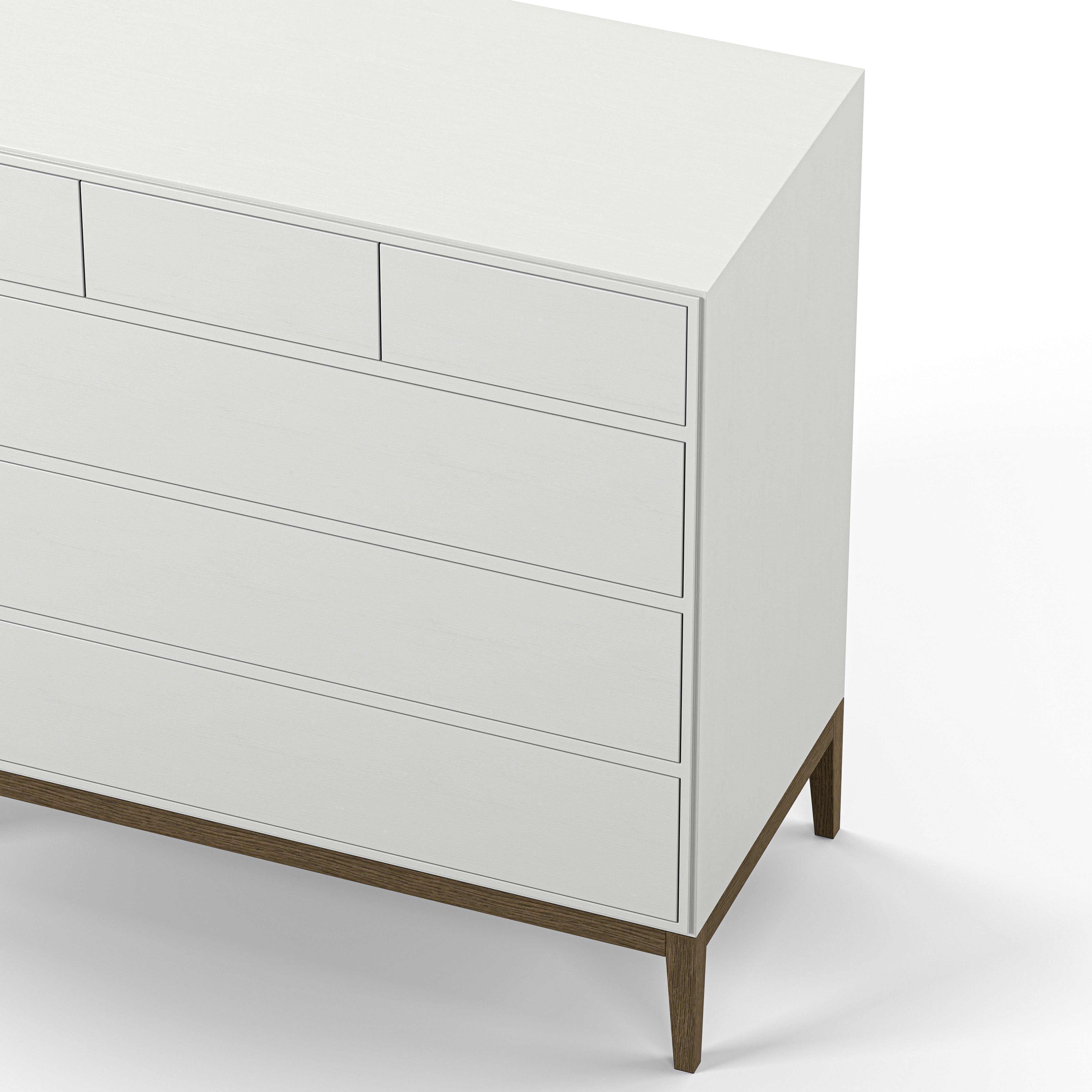 Englesson Byrå Edge 2.0 Byrå #Variant_White & Burned Walnut