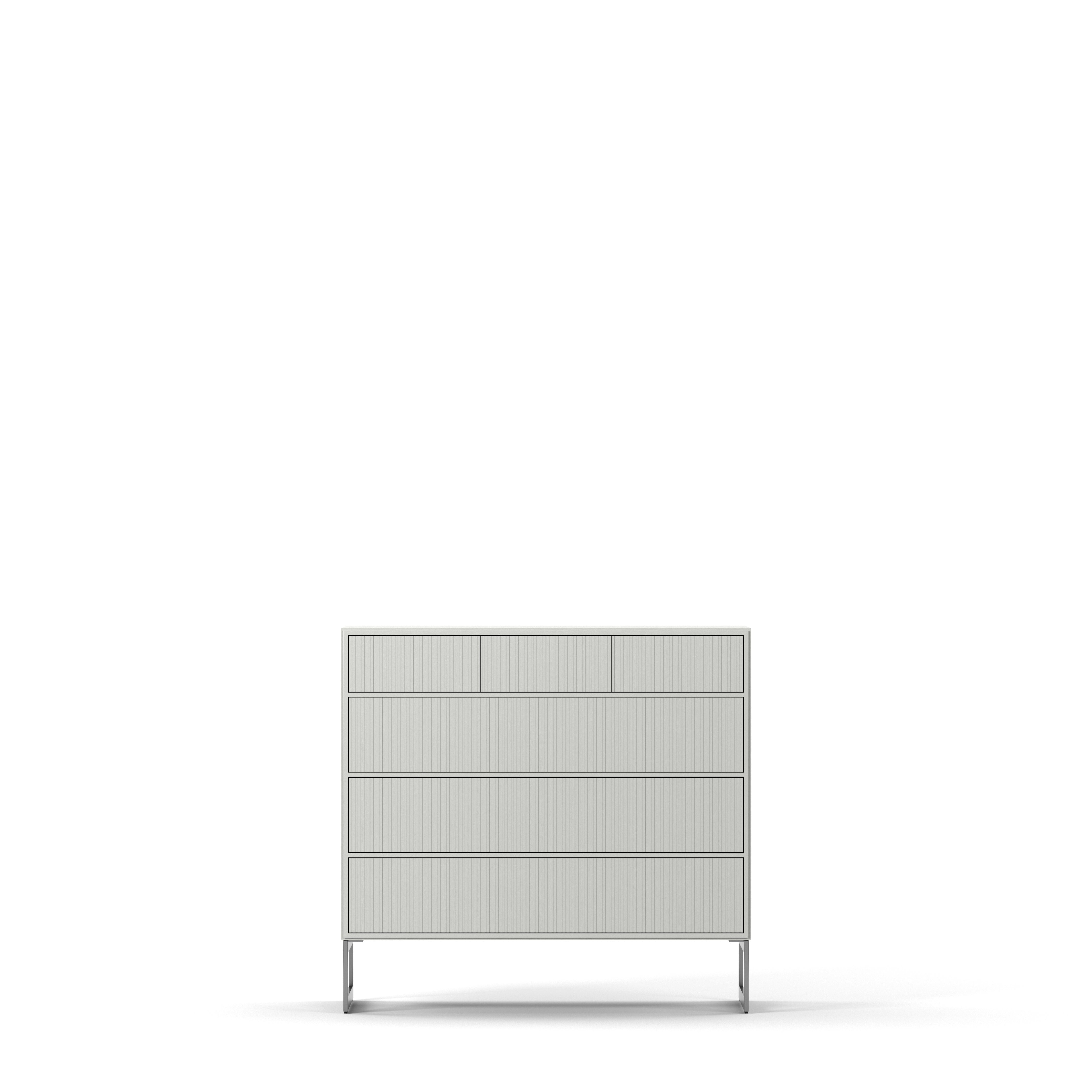 Englesson Byrå White Line Byrå 3+3 Lådor Hög 6724DB #Variant_White