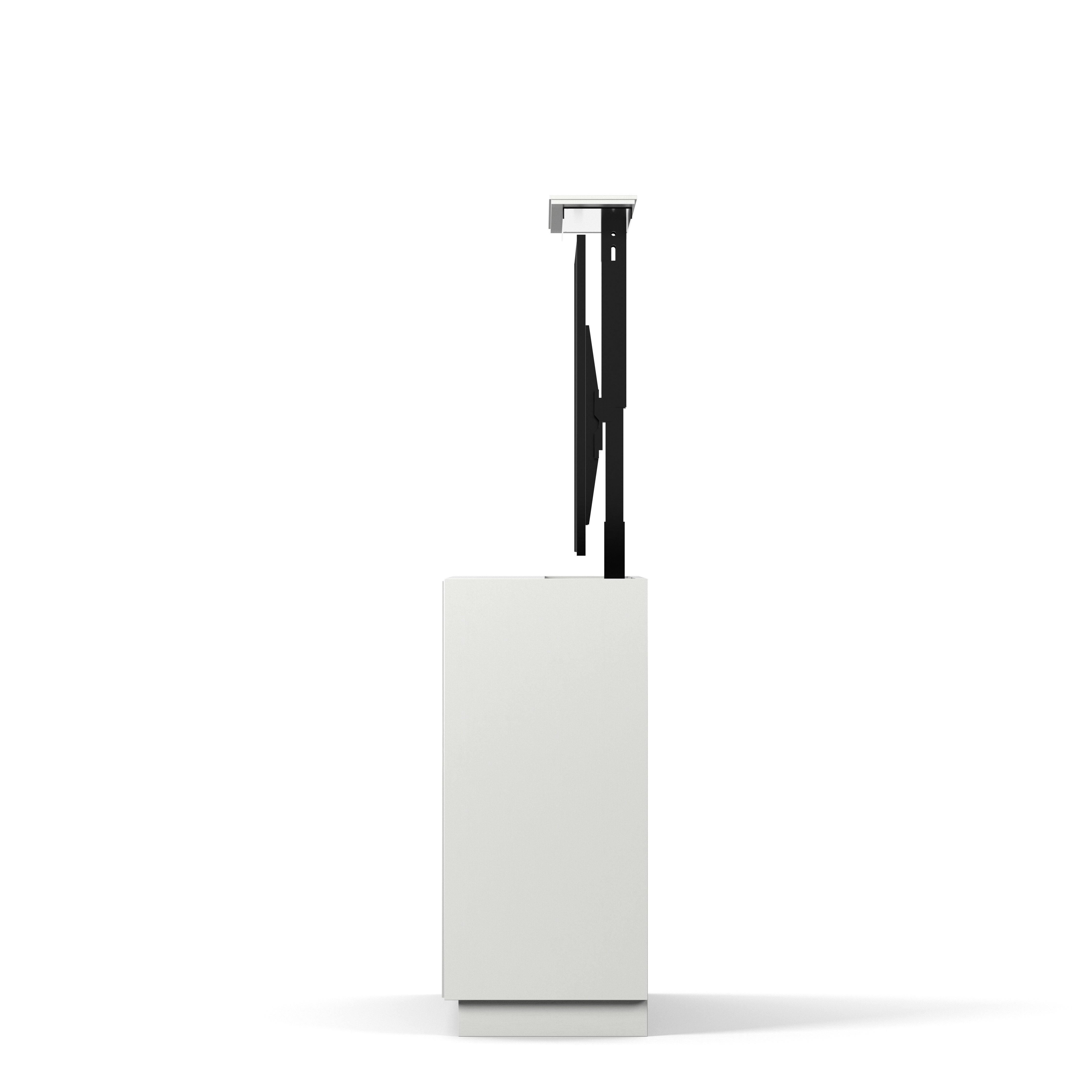 Englesson Line Burned Walnut TV Lift 55" #Variant_White & Burned Walnut