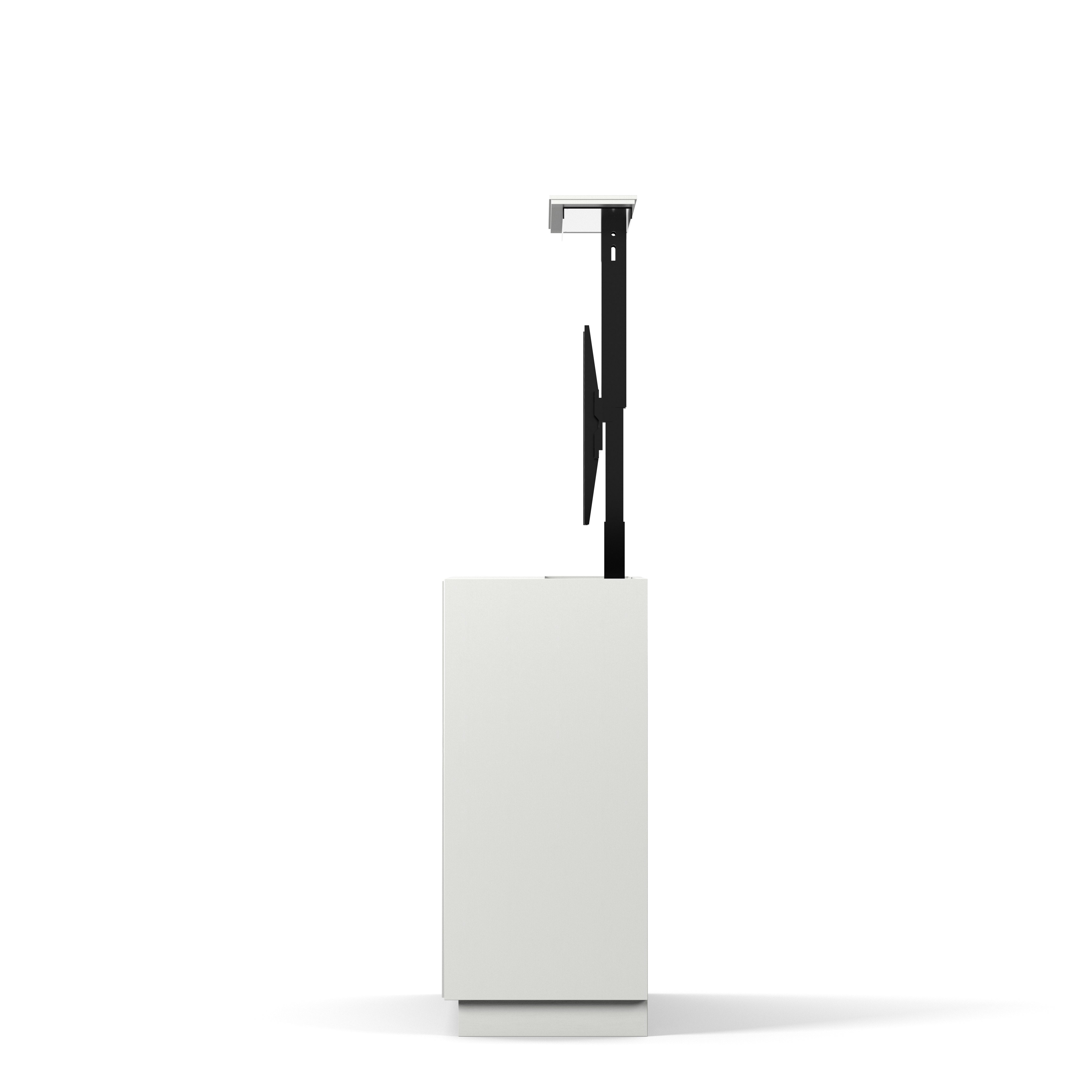 Englesson Line Burned Walnut TV Lift 55" #Variant_White & Burned Walnut