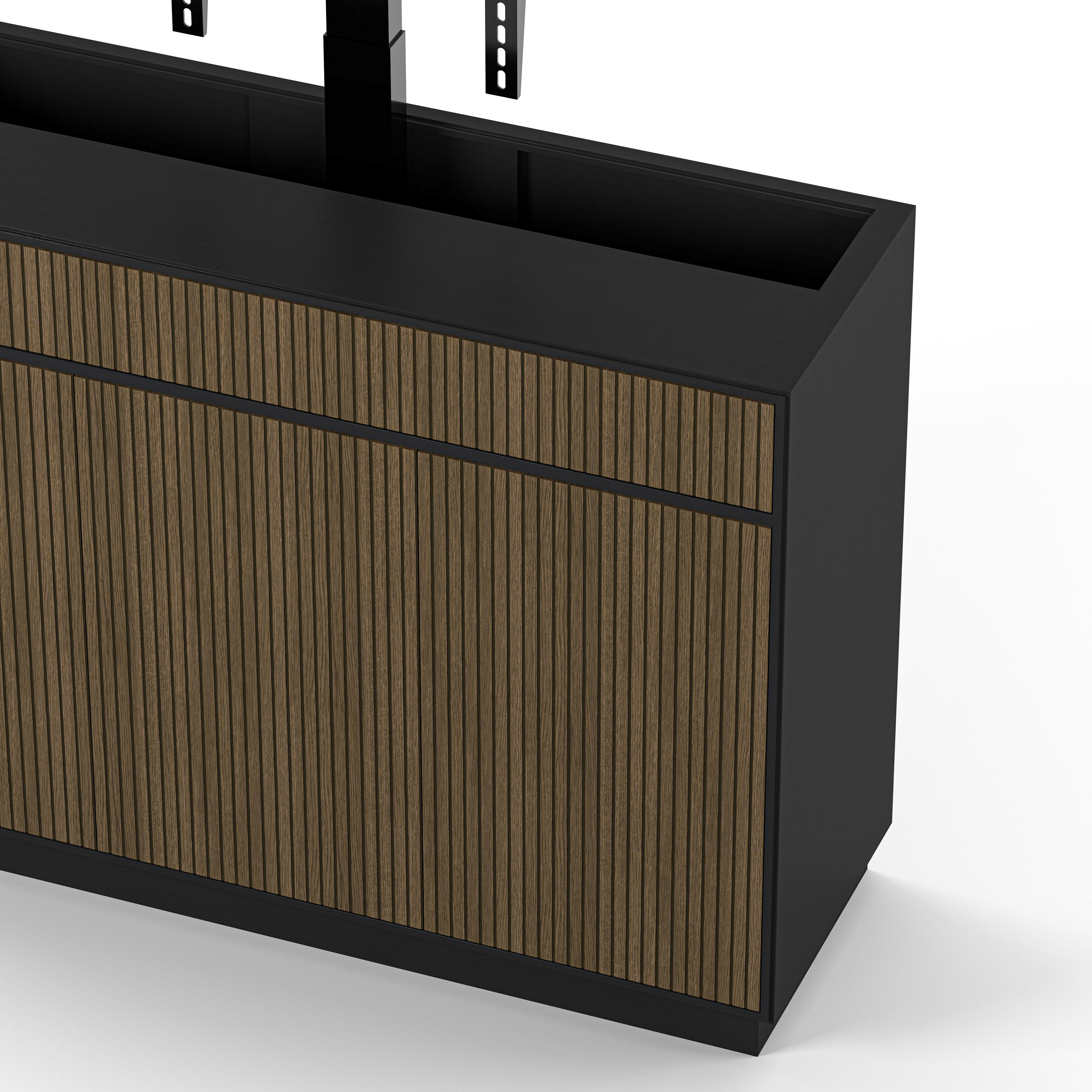 Englesson Line Burned Walnut TV Lift 55" #Variant_Black & Burned Walnut