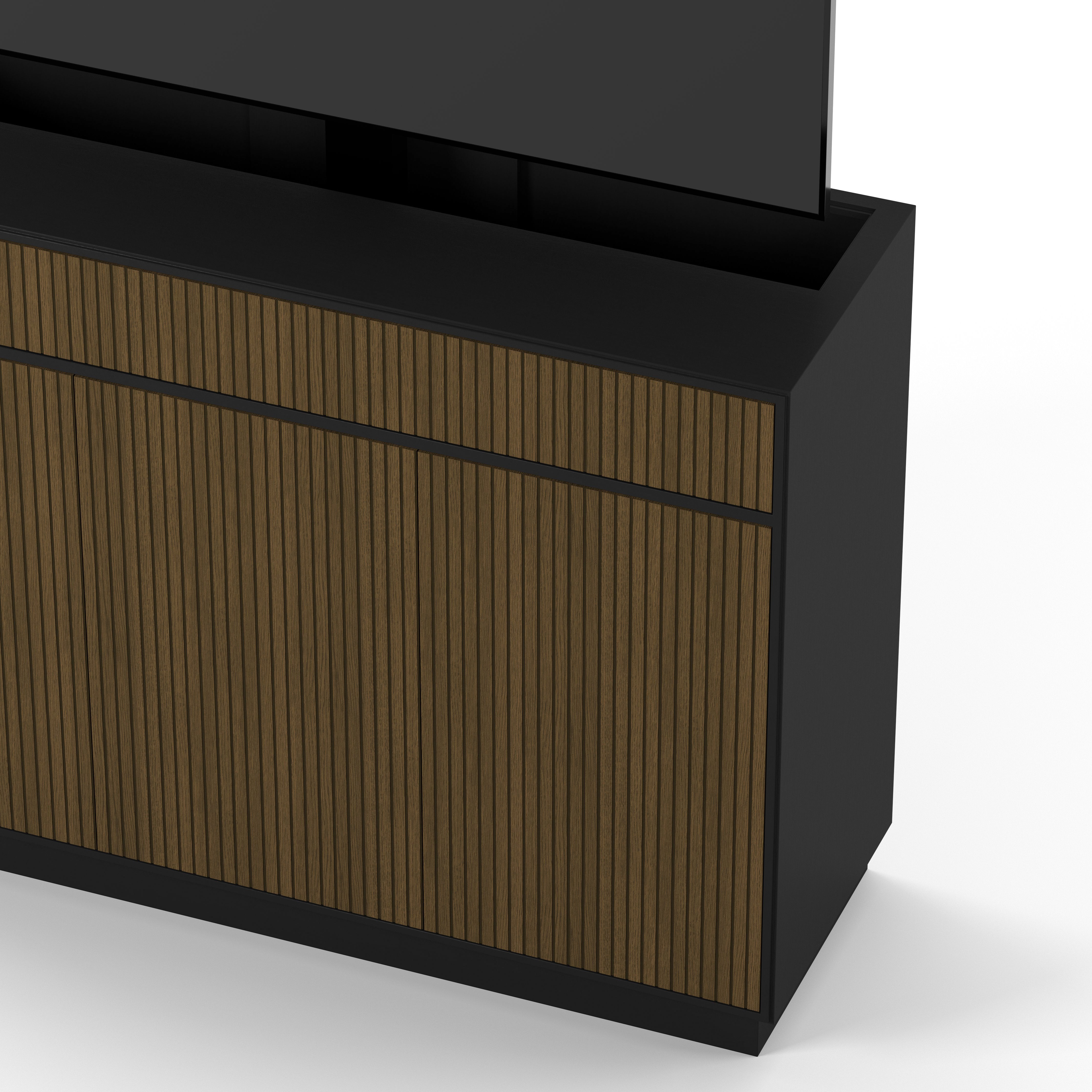 Englesson Line Burned Walnut TV Lift 55" #Variant_Black & Burned Walnut