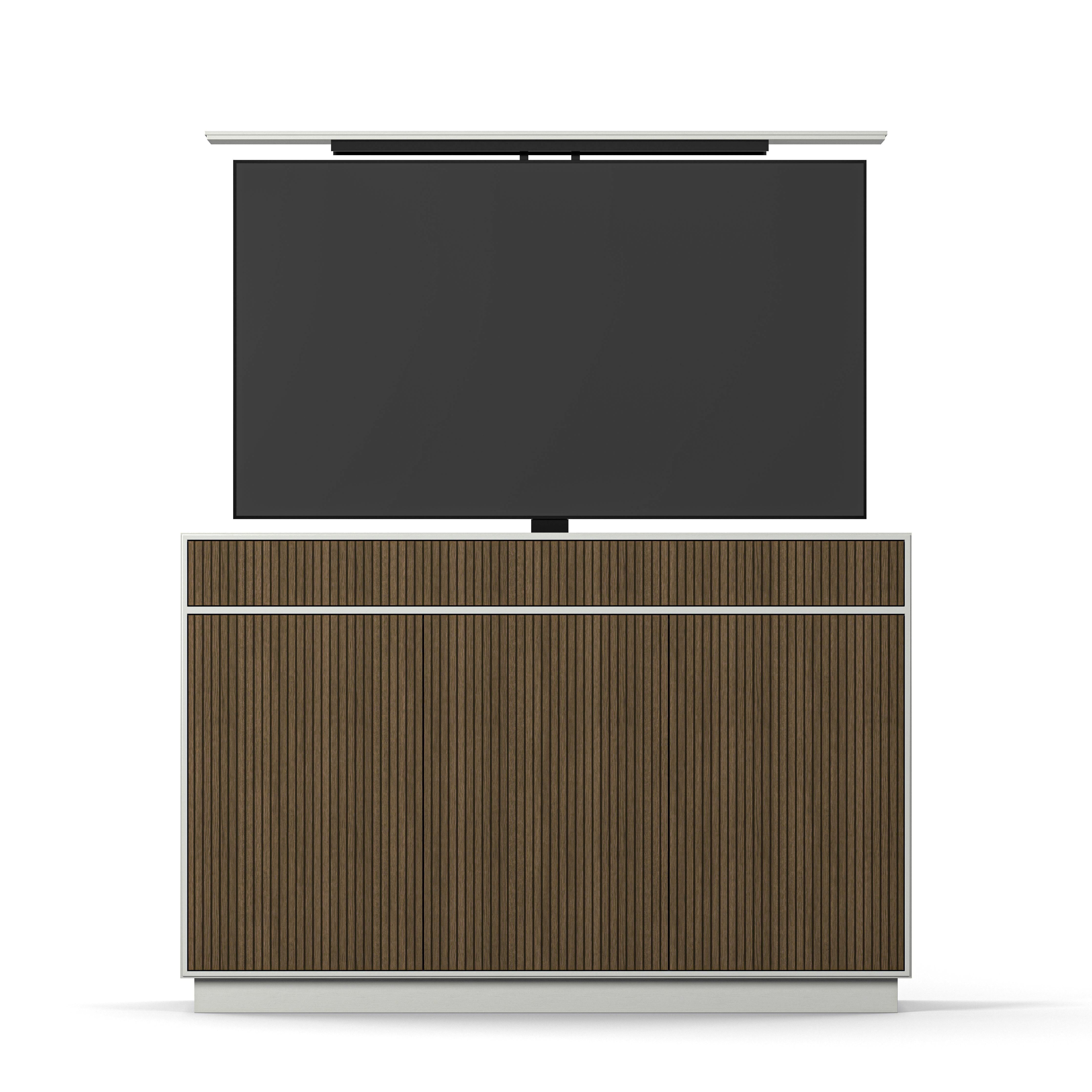 Englesson Black Line Burned Walnut TV Lift 65" TV65SBW-B #Variant_White & Burned Walnut