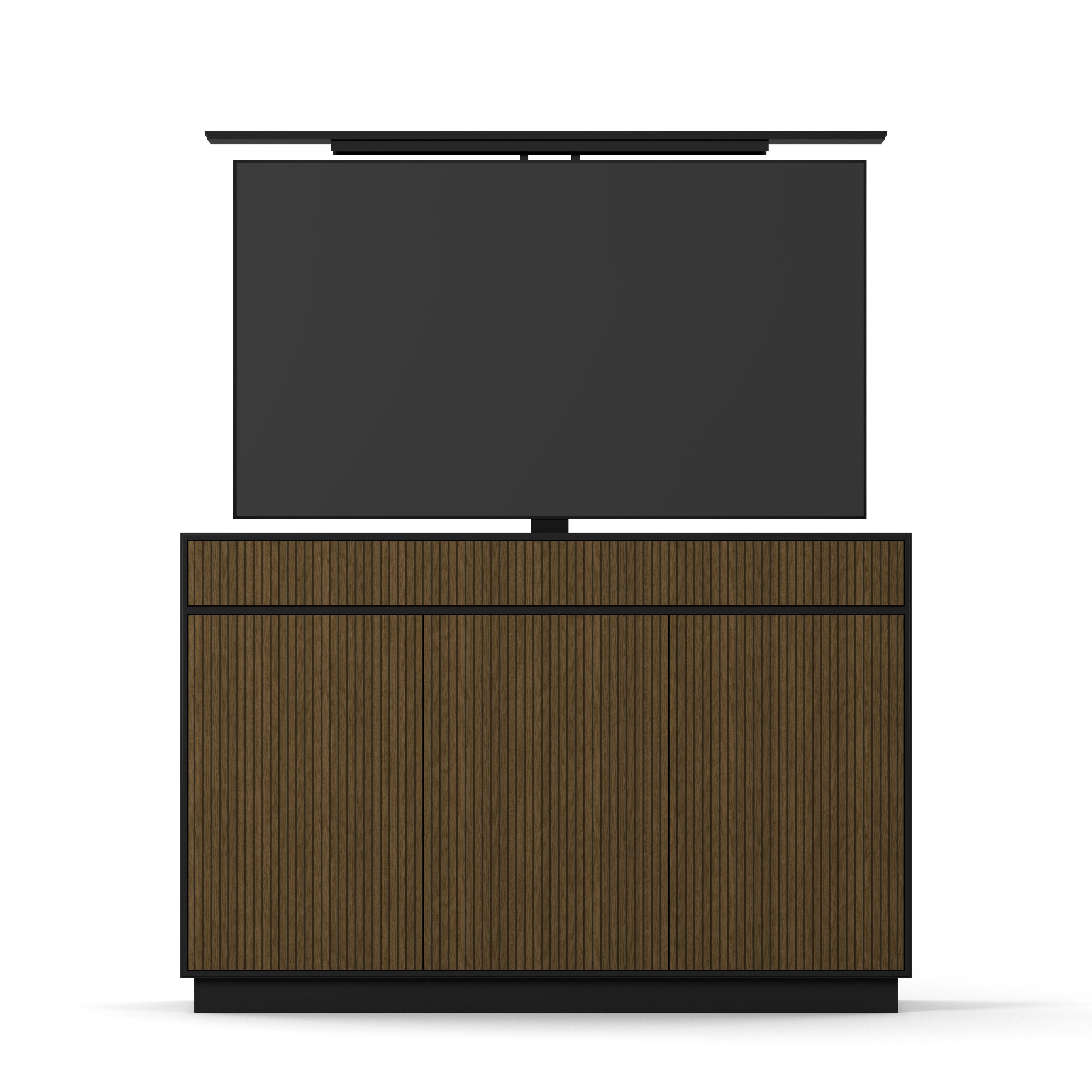 Englesson White Line Burned Walnut TV Lift 65" TV65SBW-DB #Variant_Black & Burned Walnut