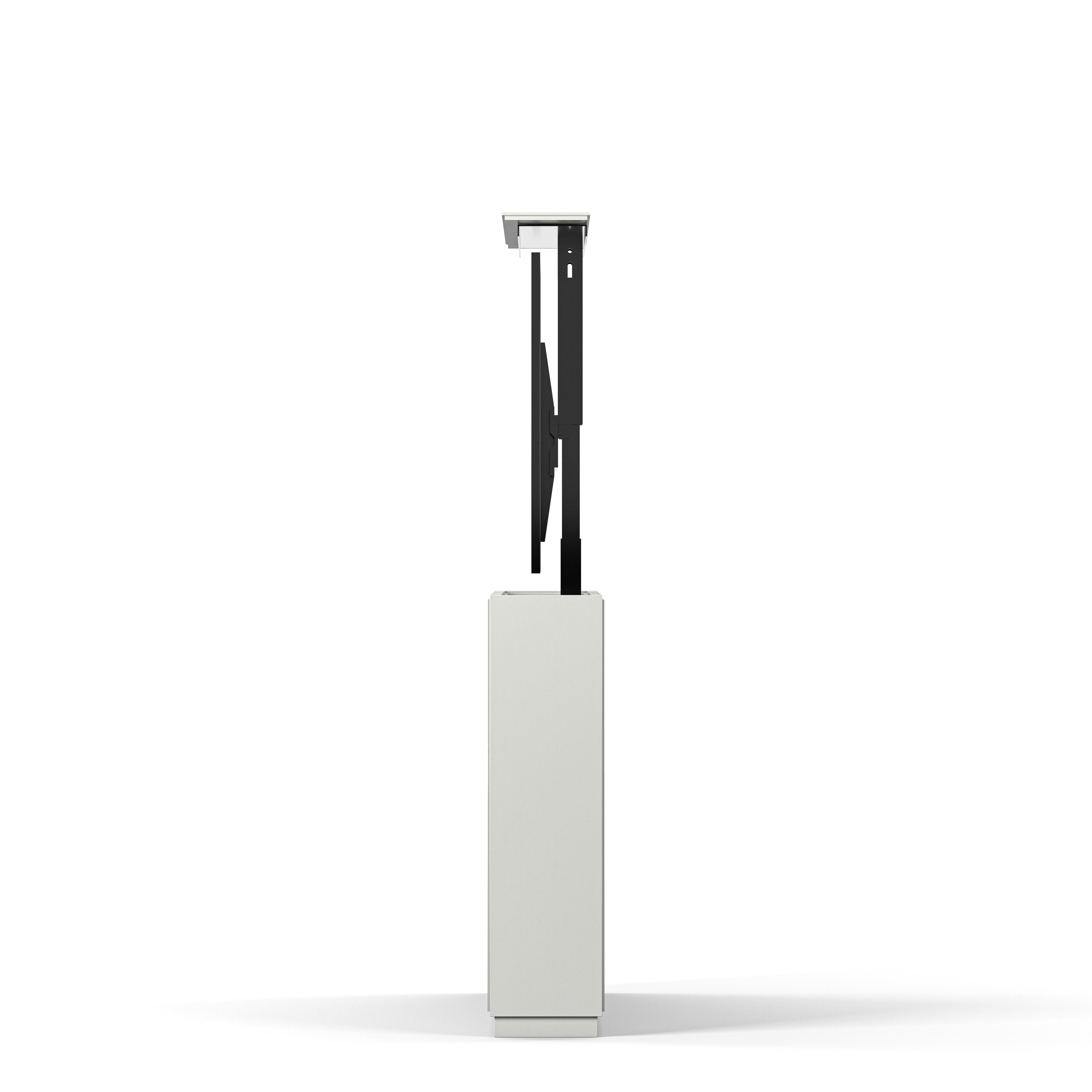 Englesson Line Burned Walnut TV Lift Slim 55" #Variant_White & Burned Walnut