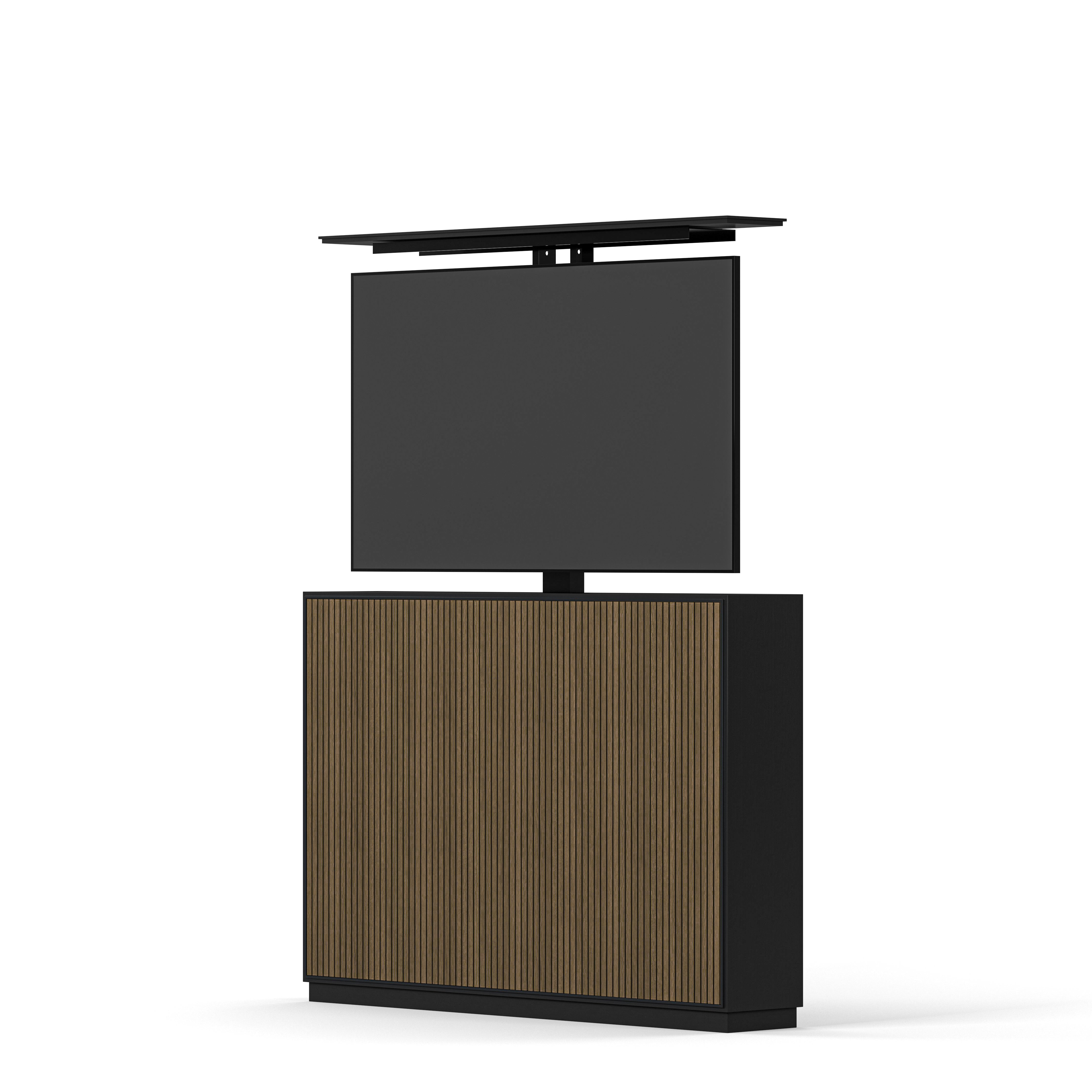 Englesson Line Burned Walnut TV Lift Slim 55" #Variant_Black & Burned Walnut