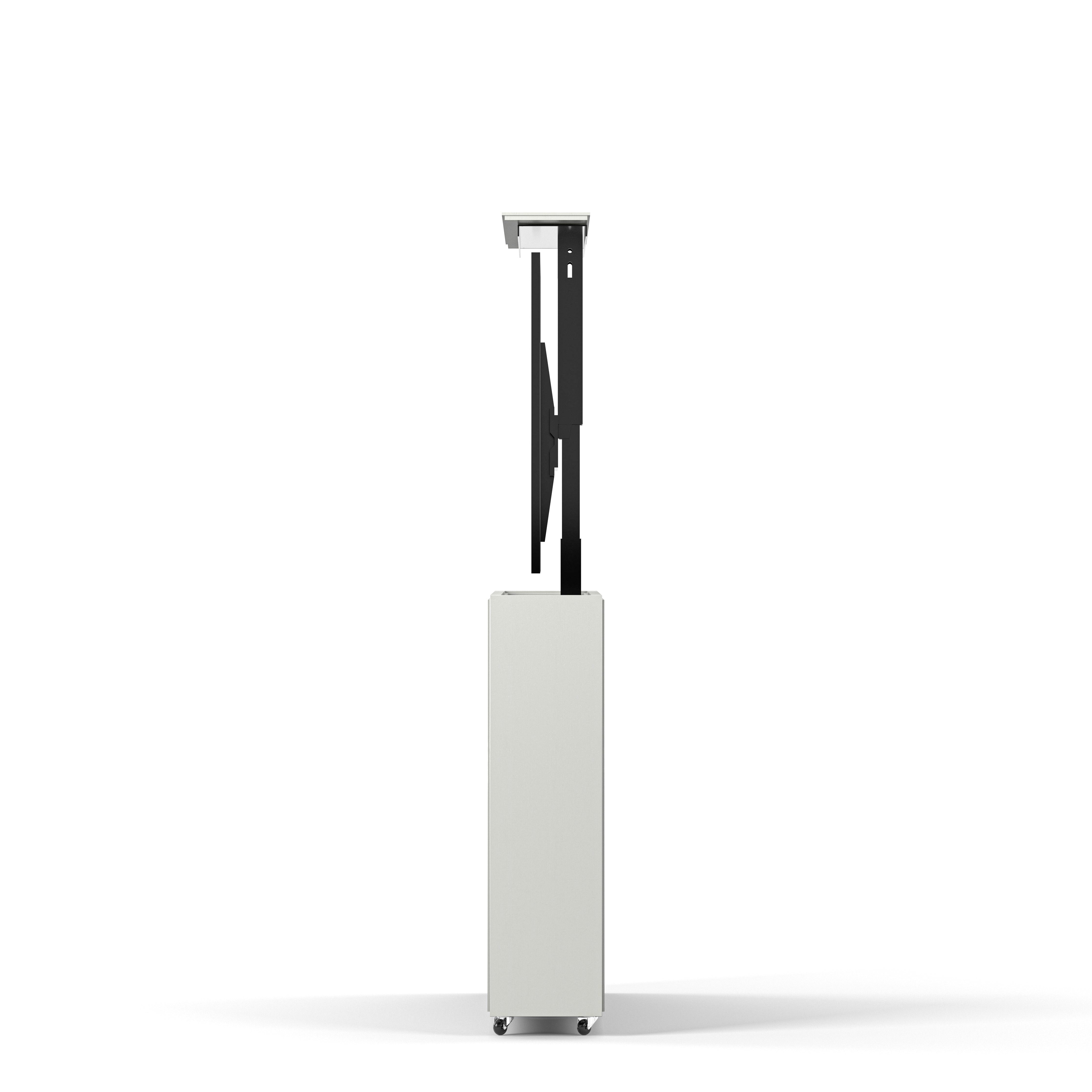 Englesson Line Burned Walnut TV Lift Slim 55" #Variant_White & Burned Walnut