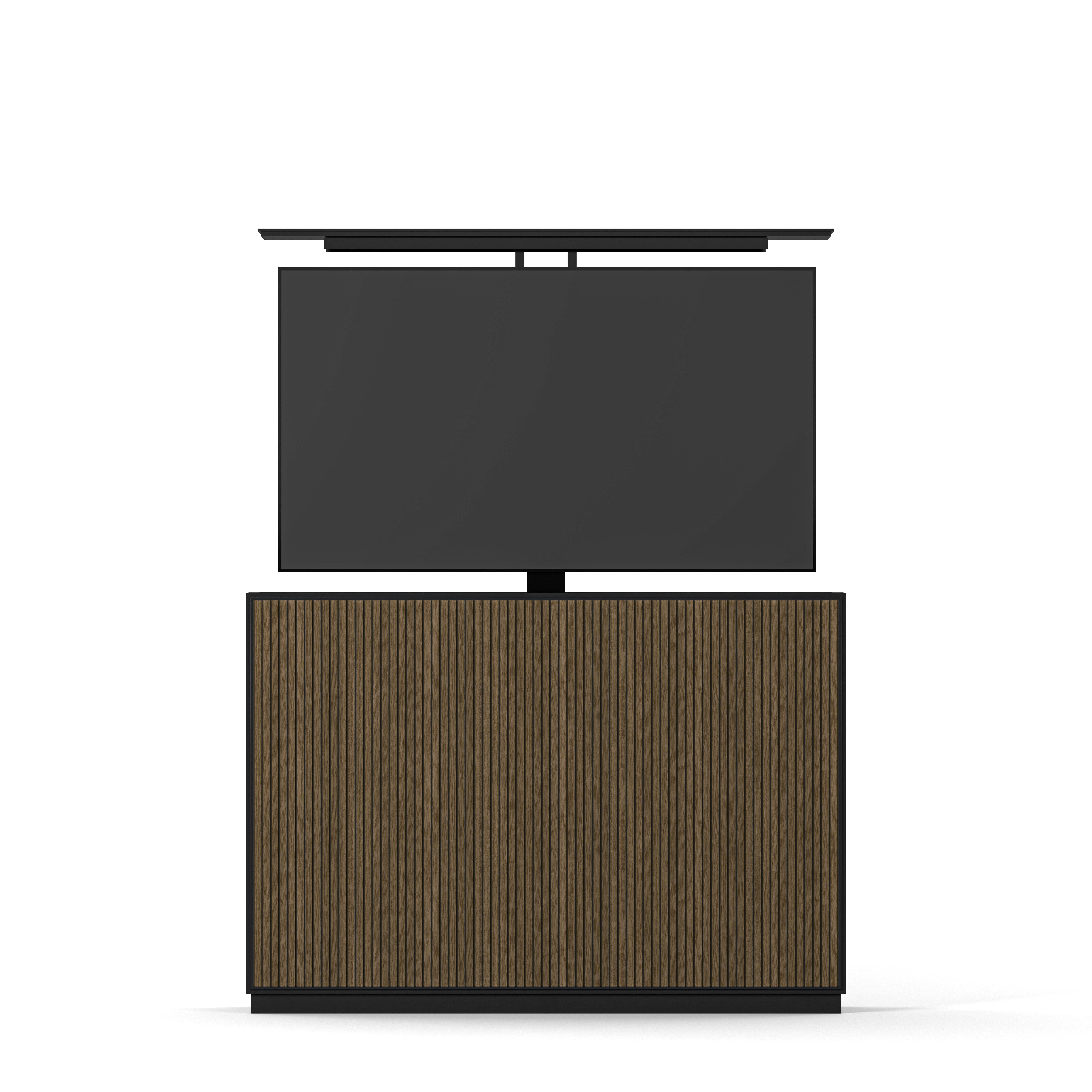 Englesson Line Burned Walnut TV Lift Slim 55" #Variant_Black & Burned Walnut