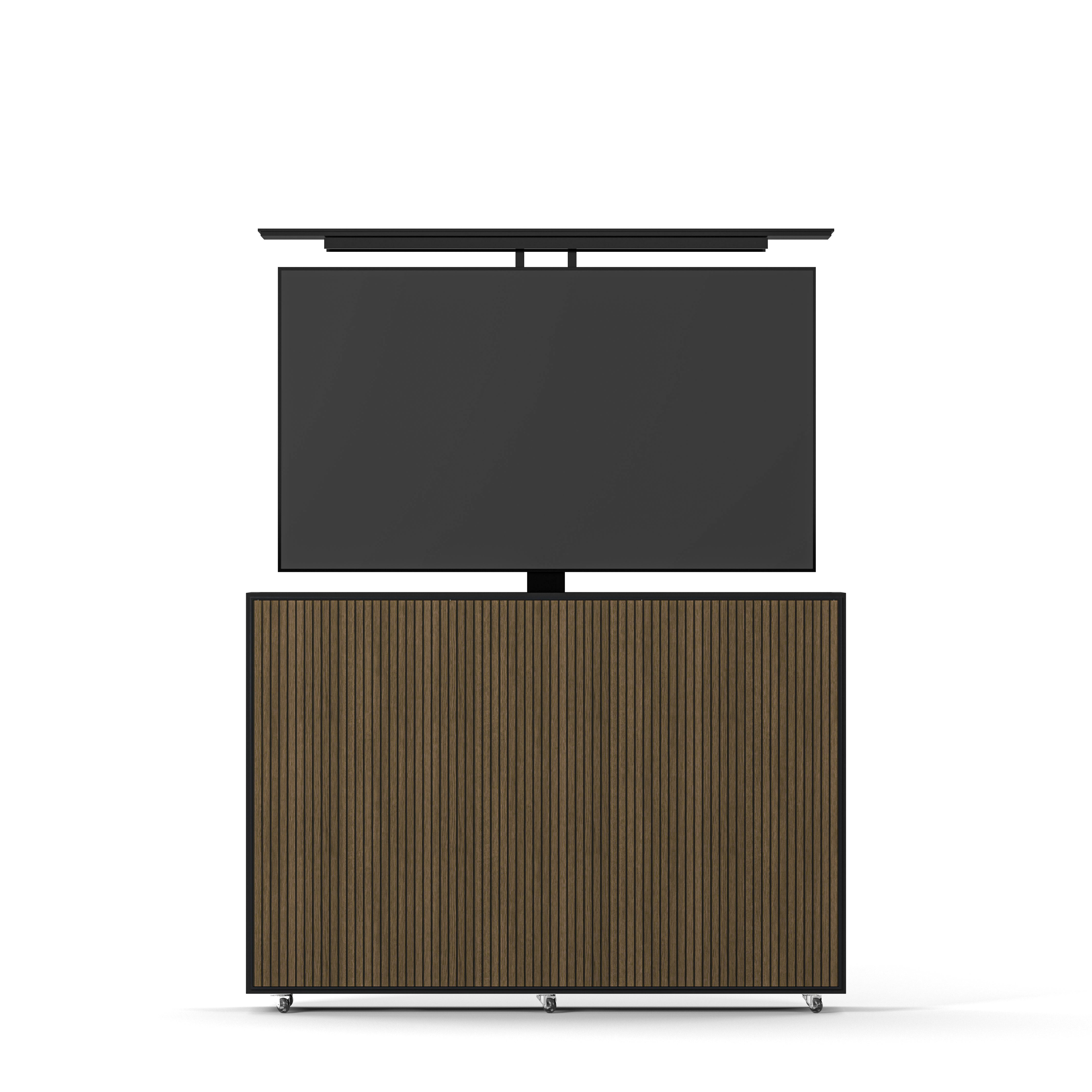 Englesson Black & Burned Walnut Line Burned Walnut TV Lift Slim 55" TVSL55BW-B #Variant_Black & Burned Walnut