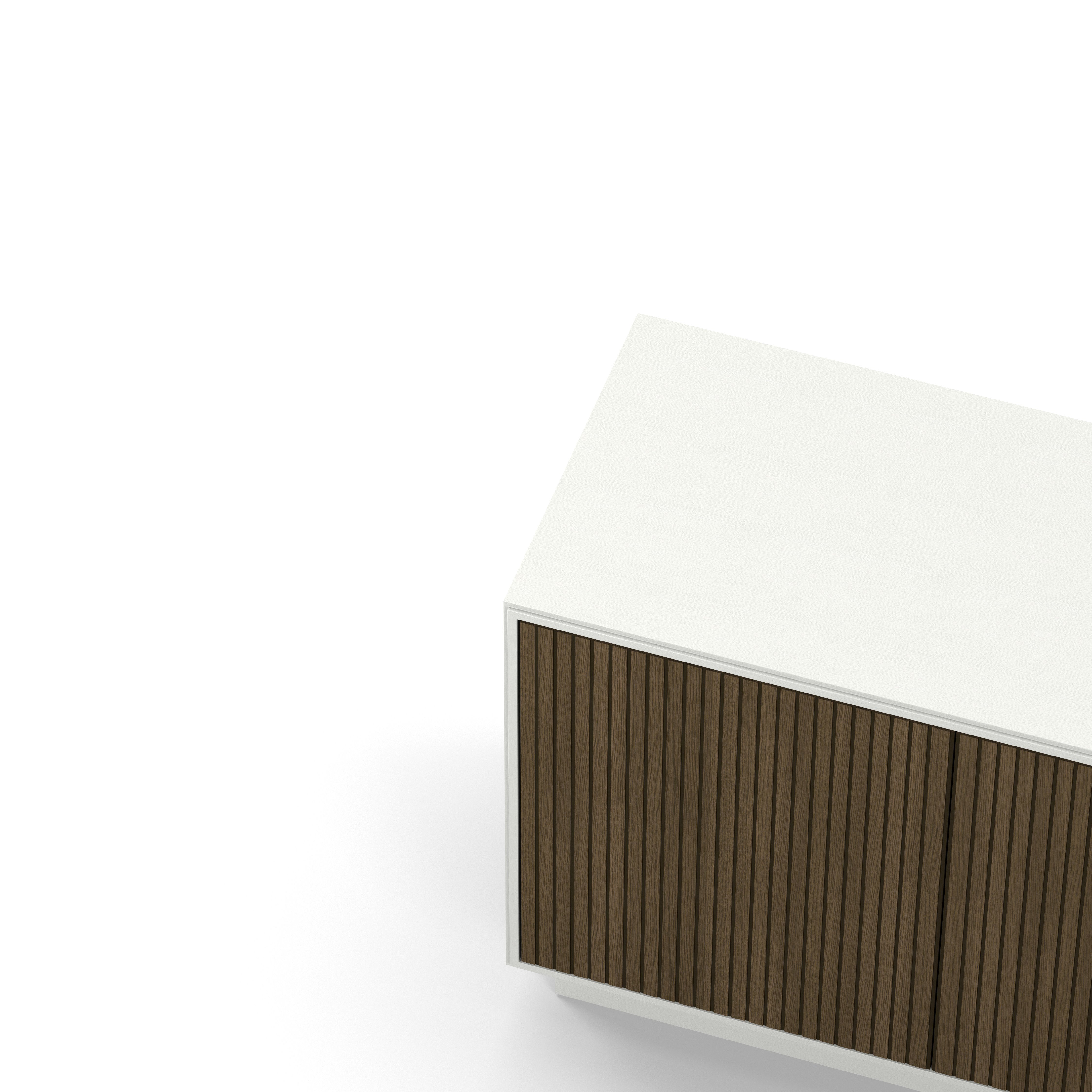 Englesson Skänkar Line Burned Walnut Skänk 2 Dörrar #Variant_White & Burned Walnut